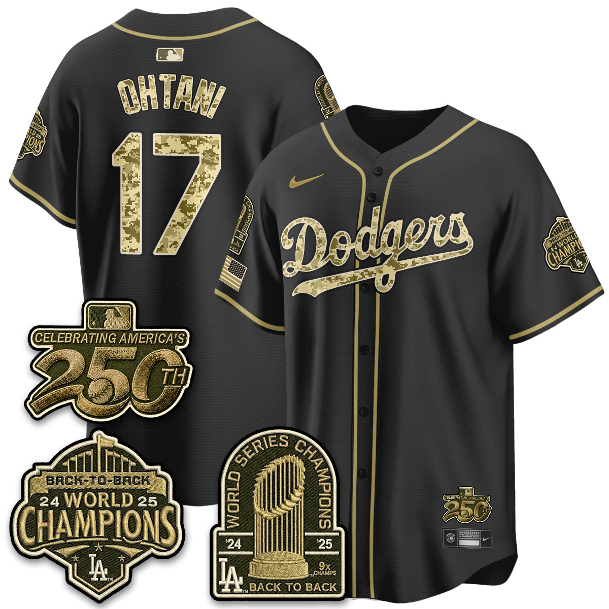 LAD Military Appreciation Game Day Jersey V2 - Stitched