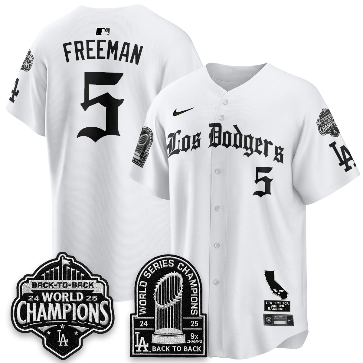 LAD World Series Champions Vapor Premier Limited Gothic Edition Jersey - All Stitched