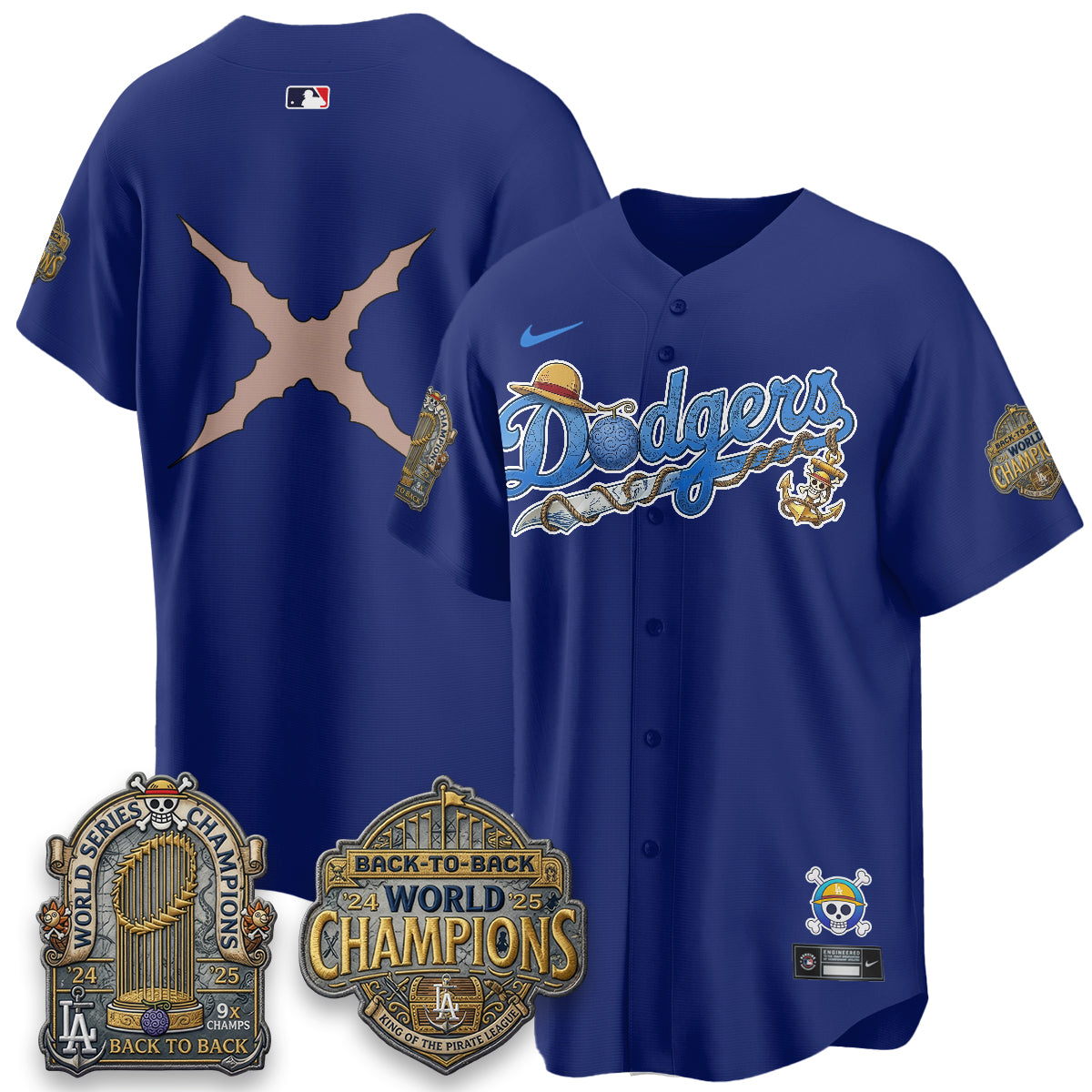 LAD x OP Japanese Cartoon Vapor Limited Jersey - Stitched