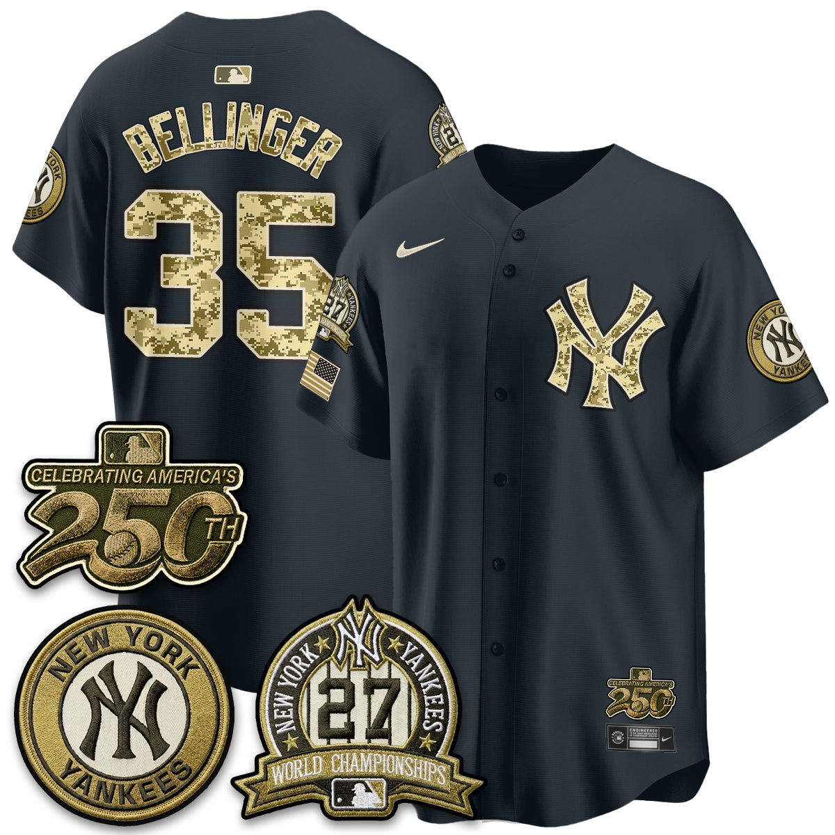 NYY Salute to Service 2026 Vapor Limited Jersey - Stitched