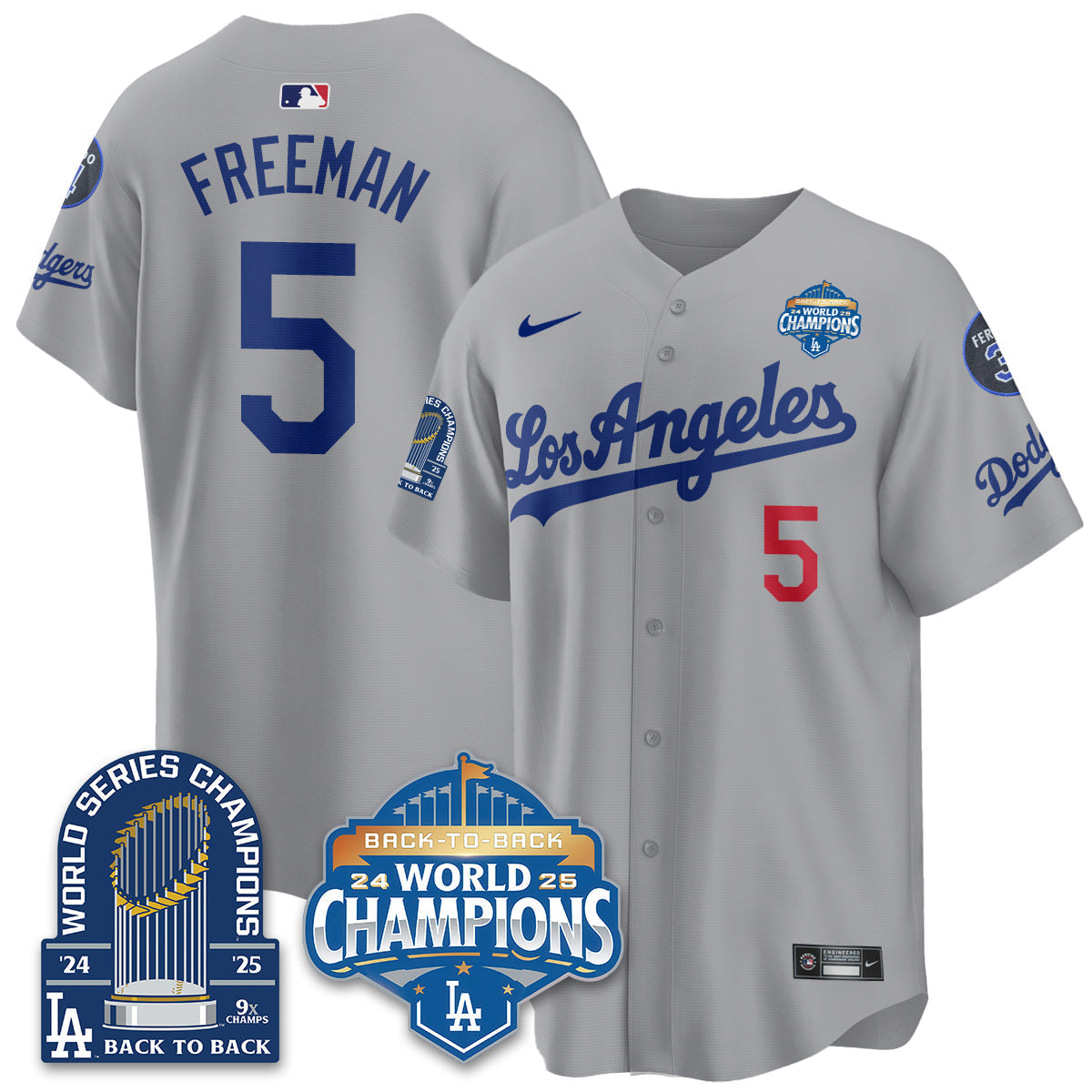 LAD Alternate  Vapor Limited Jersey - 9x Champs - Stitched