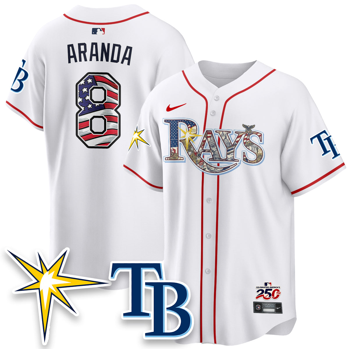 TB 2026 Independence Day USA Vapor Limited Jersey - Stitched