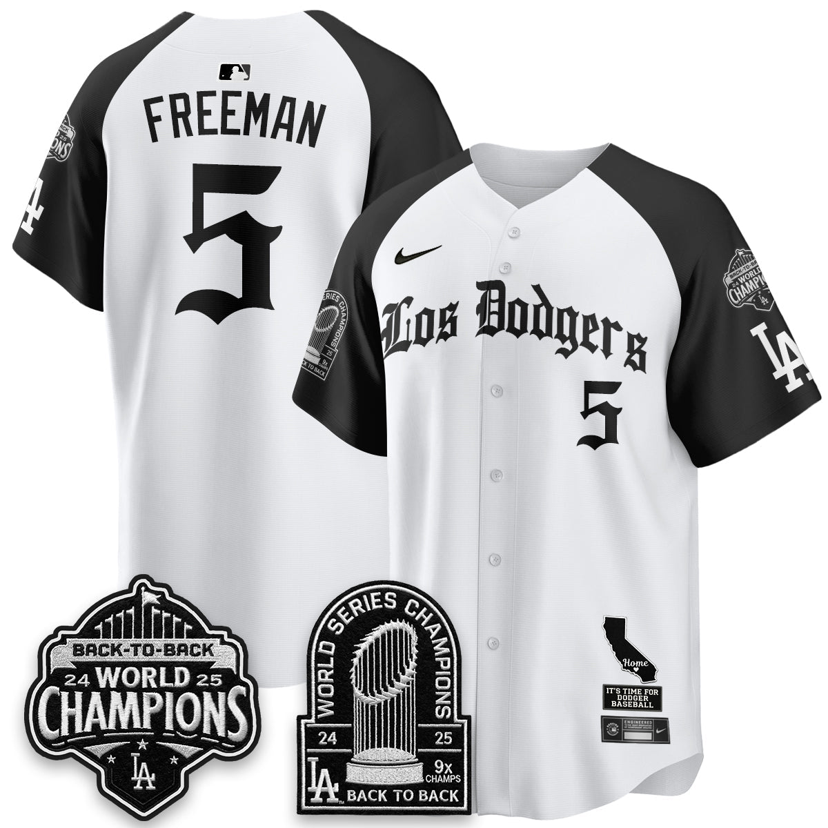 LAD World Series Champions Vapor Premier Limited Gothic Edition Jersey - All Stitched