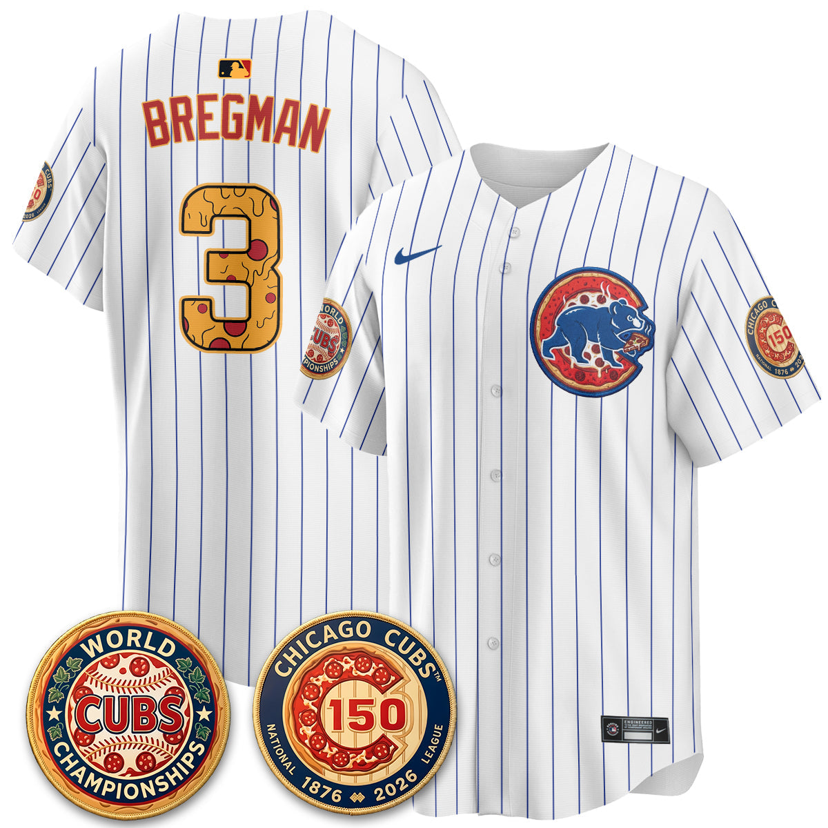 CHC Deep Dish Pizza Vapor Limited Jersey - Stitched