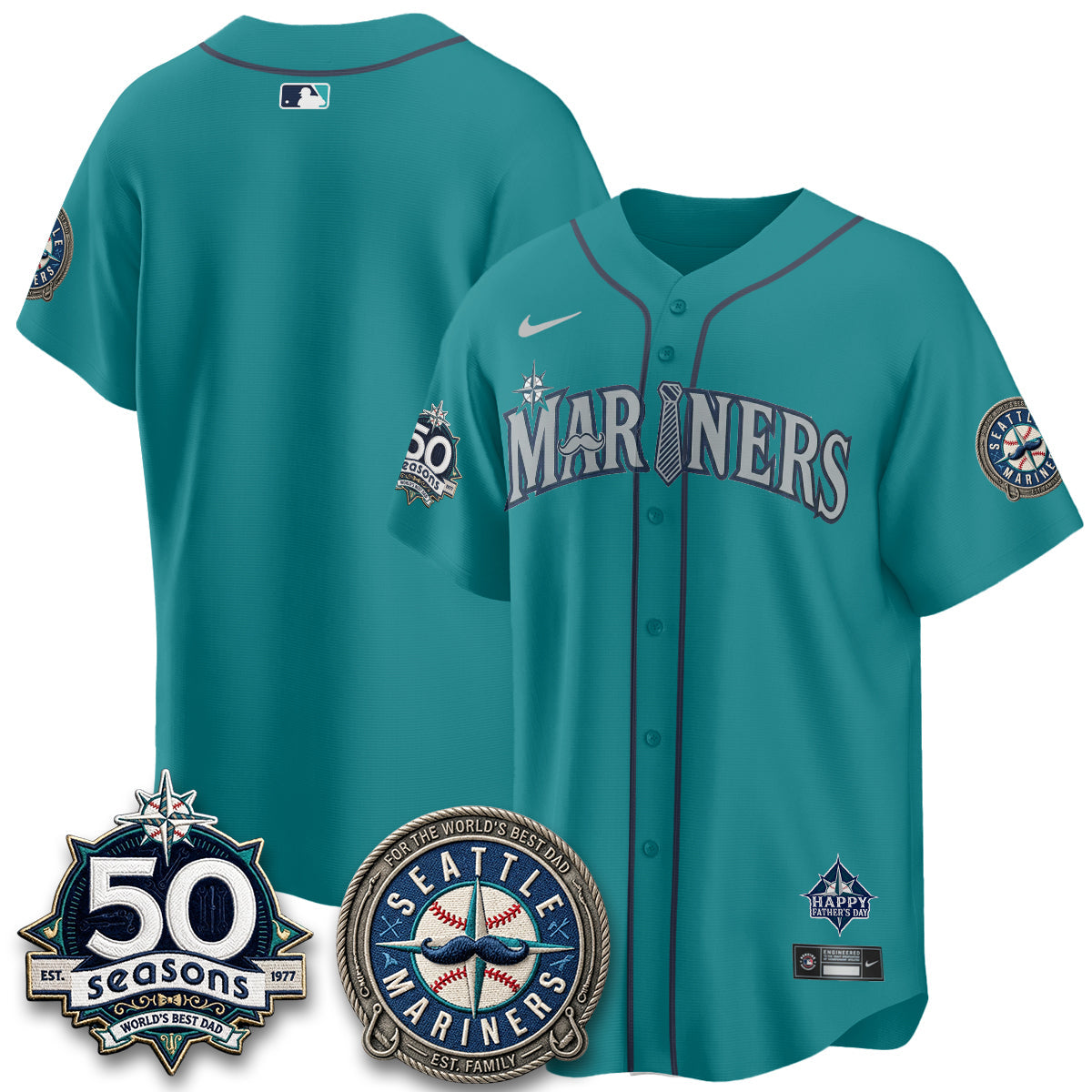 SEA Happy Father's Day Vapor Jersey - Stitched
