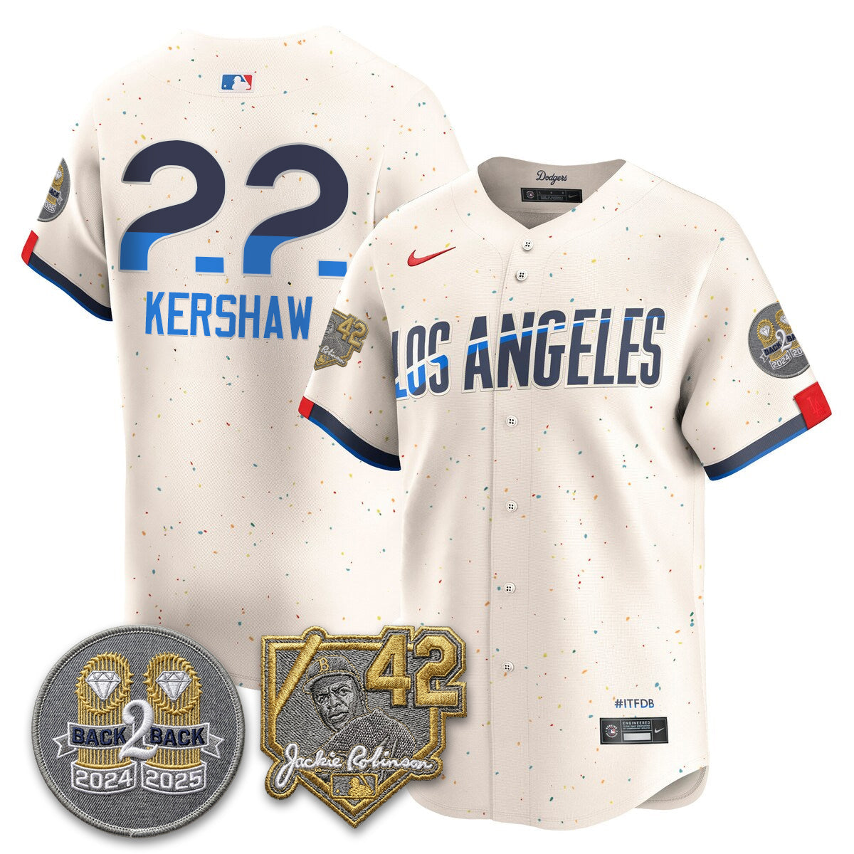 LAD -  2026 Jackie Robinson Day Vapor Limited Jersey - All Stitched
