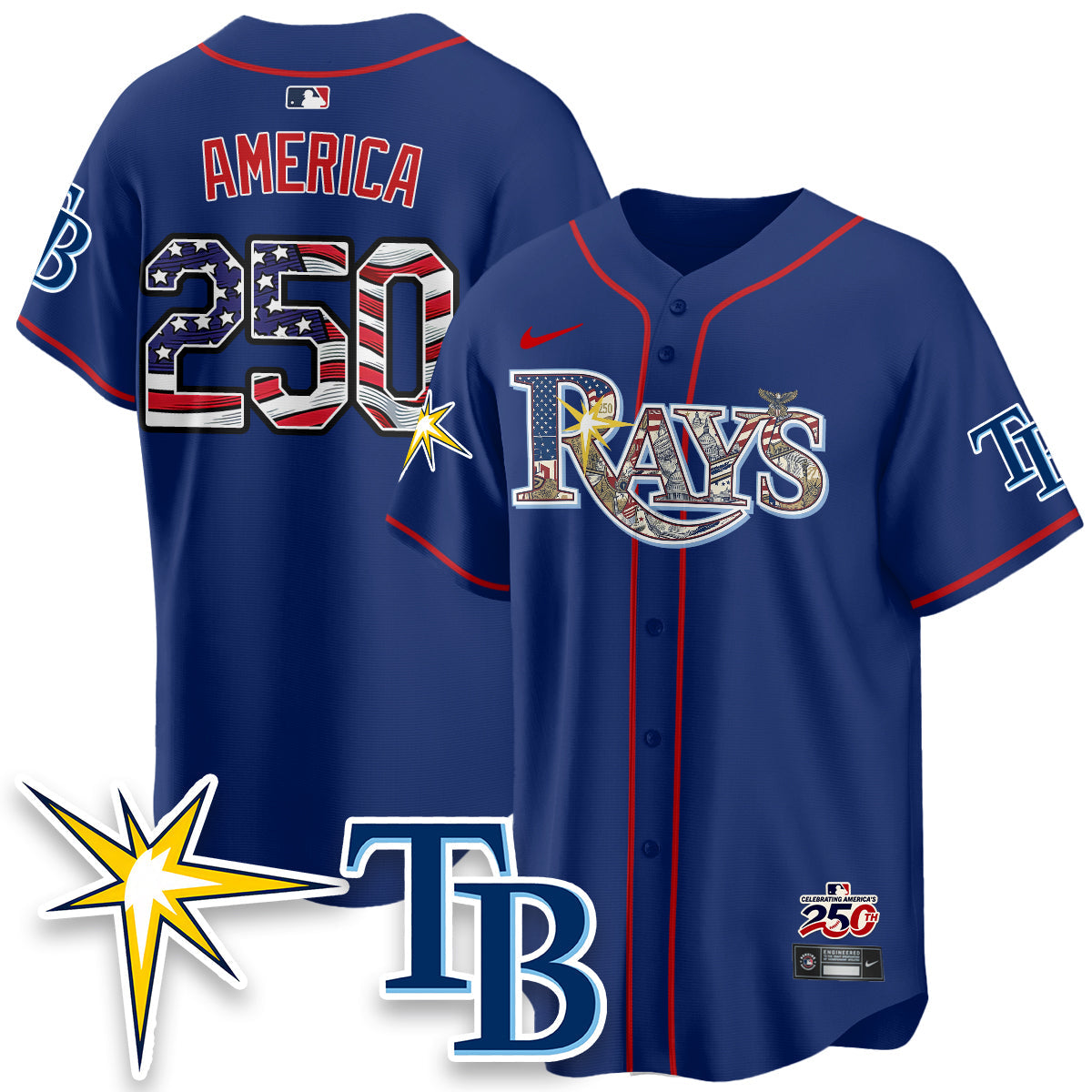 TB 2026 Independence Day USA Vapor Limited Jersey - Stitched