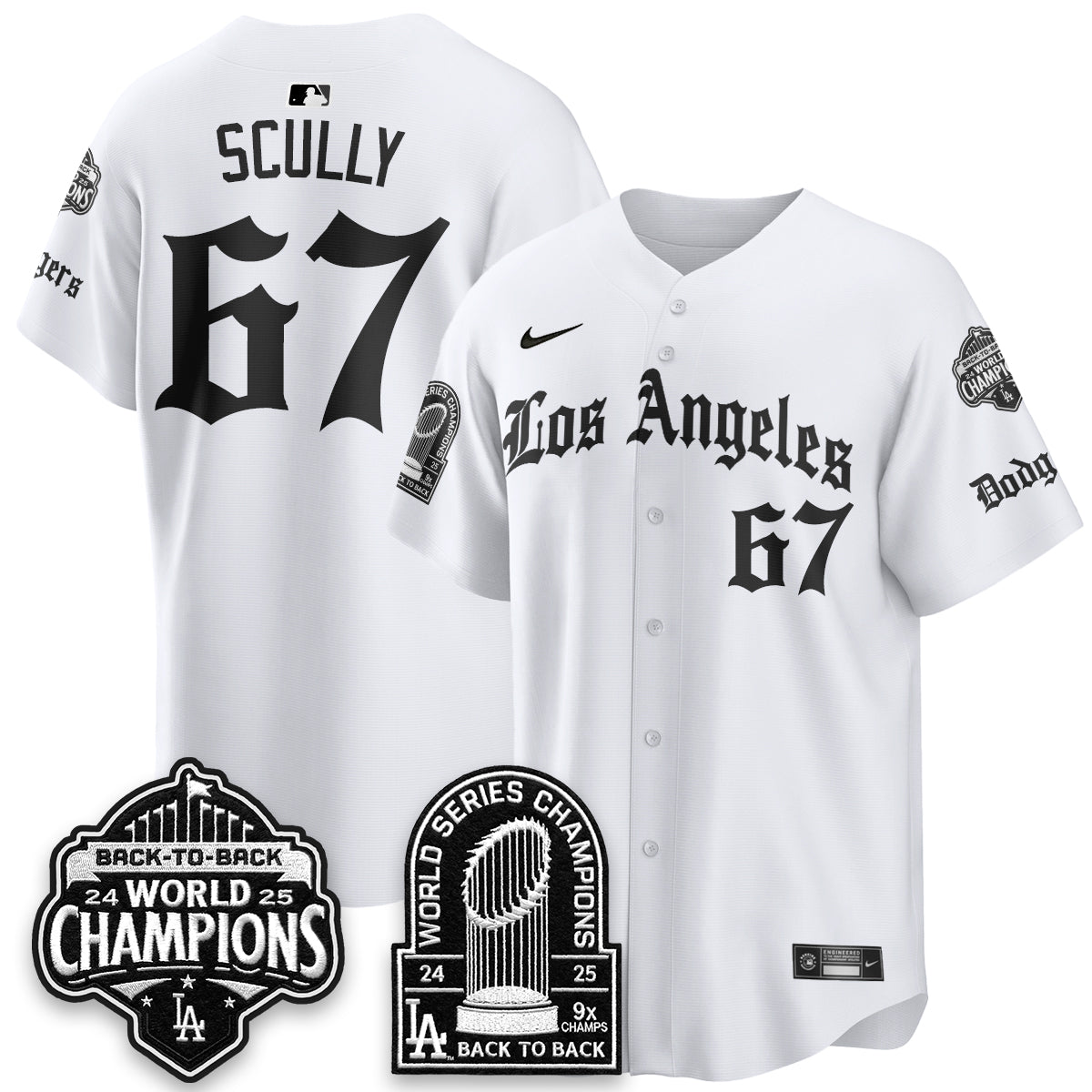 LAD WS Champions Back 2 Back Patch Vapor Premier Limited Gothic Edition Jersey - Stitched