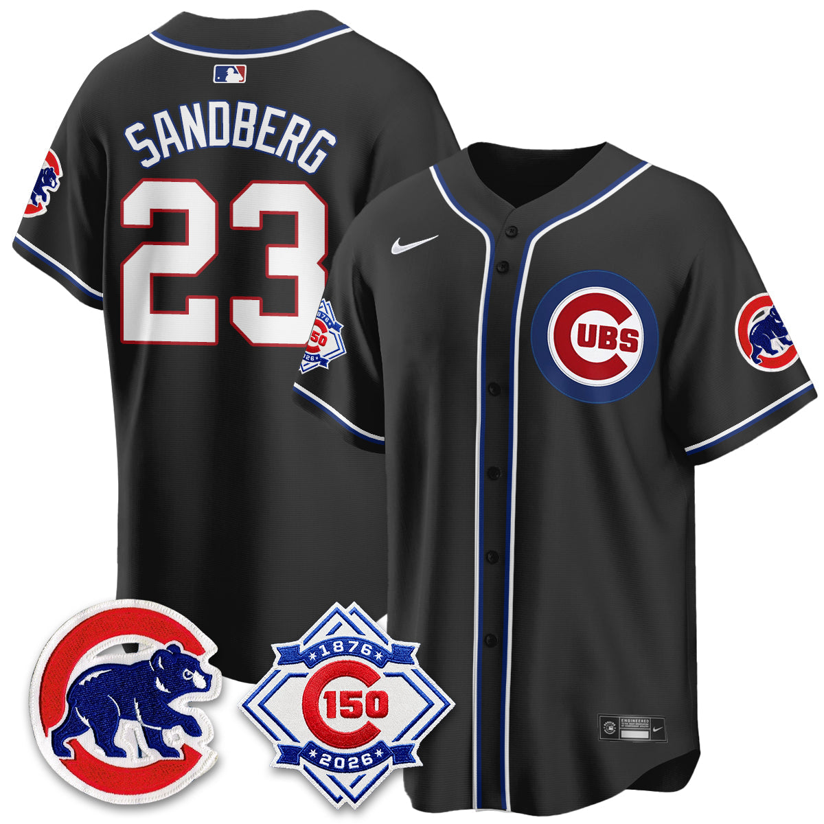 CHC 150th Anniversary Black Out Style Vapor Premier Limited Jersey - All Stitched