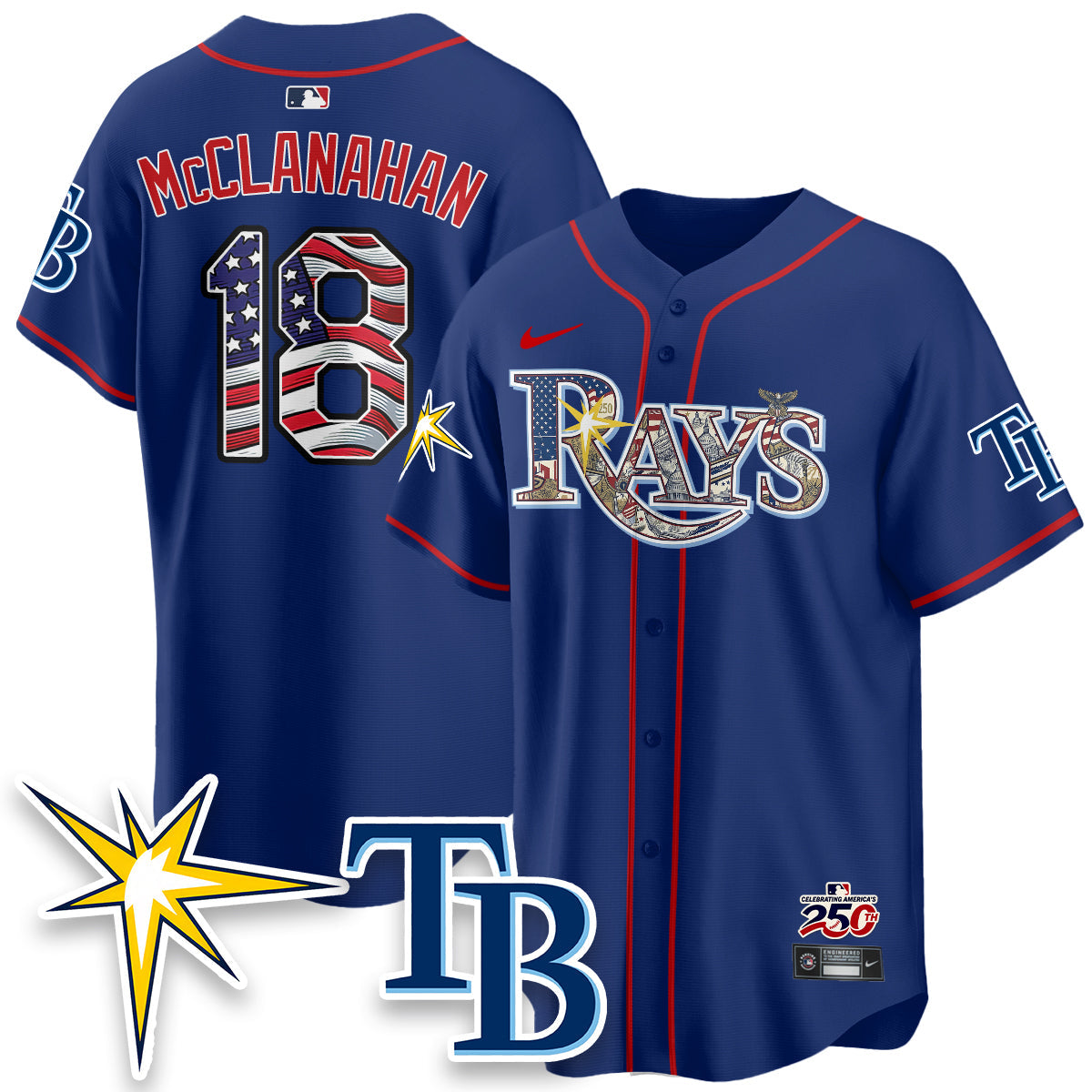 TB 2026 Independence Day USA Vapor Limited Jersey - Stitched