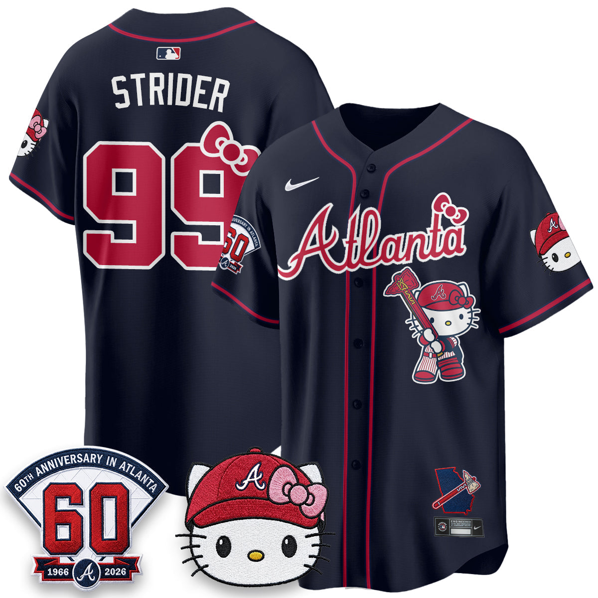 ATL x Meow KT 2026 Limited City Connect Jersey - Stitched