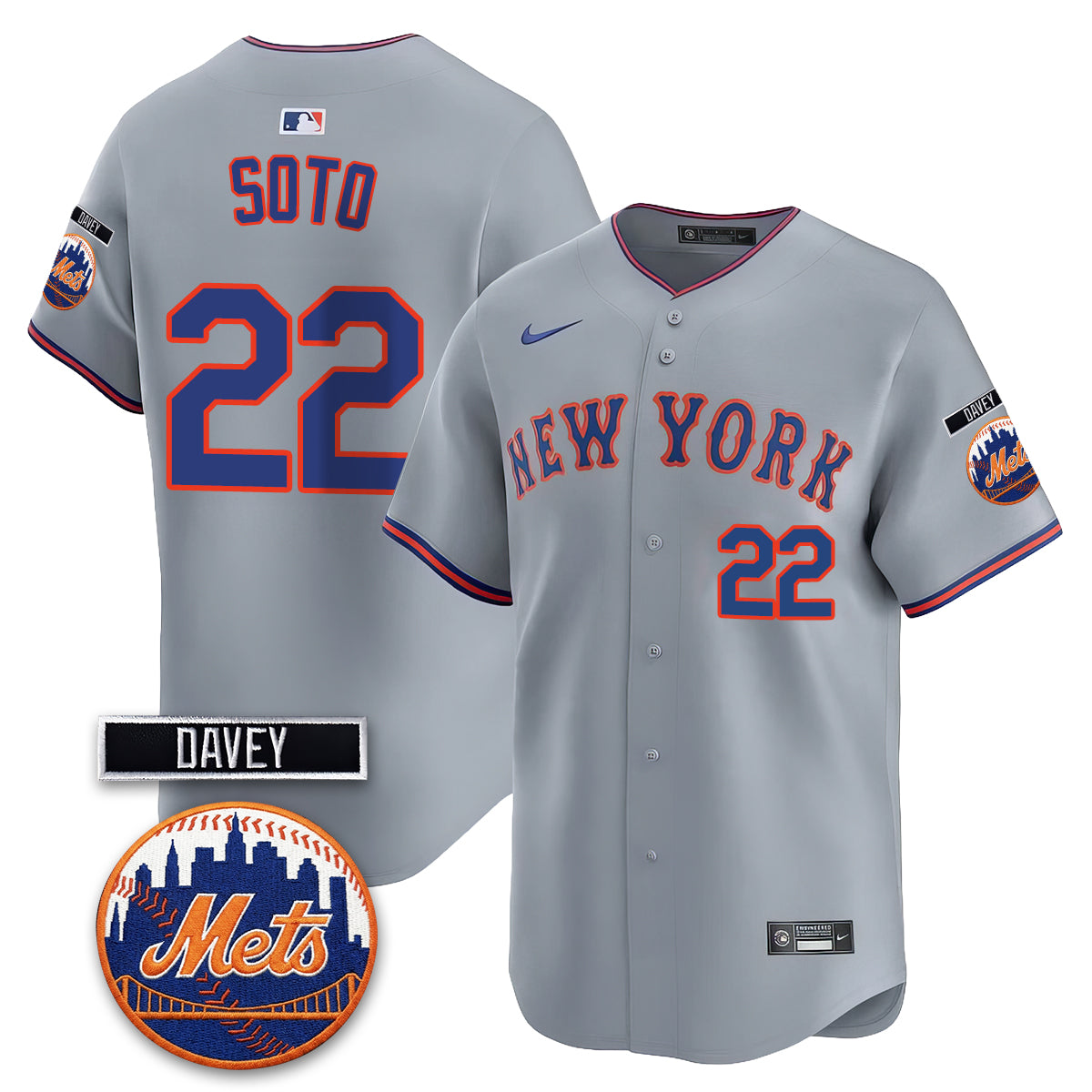 NYM 2026 Davey Johnson Memorial Vapor Limited Jersey - Stitched