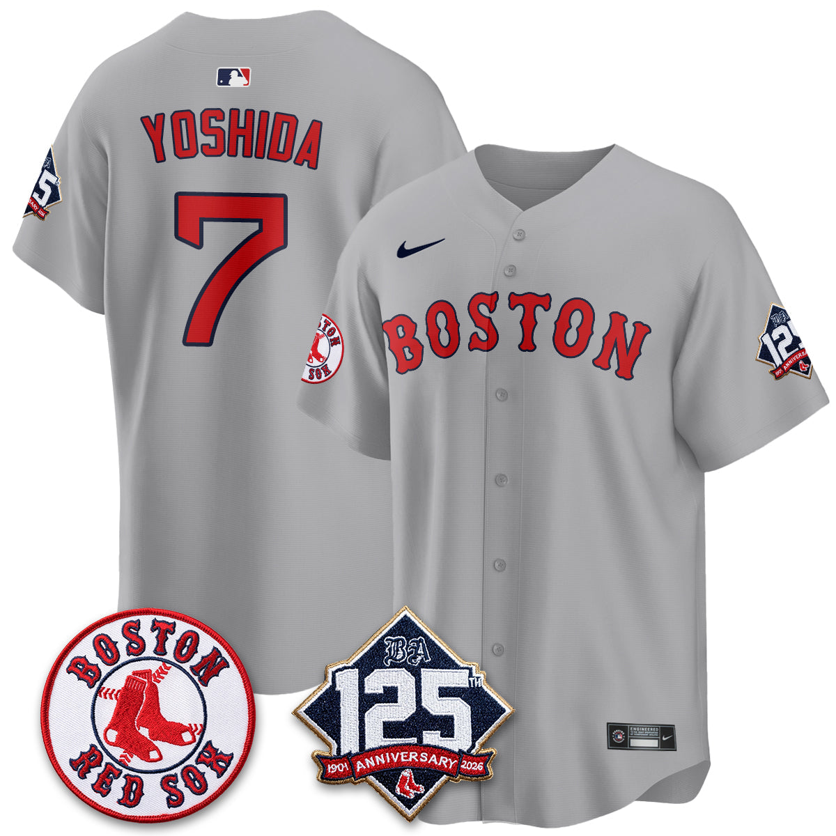 BOS 125th Anniversary Patch Vapor Jersey - Stitched