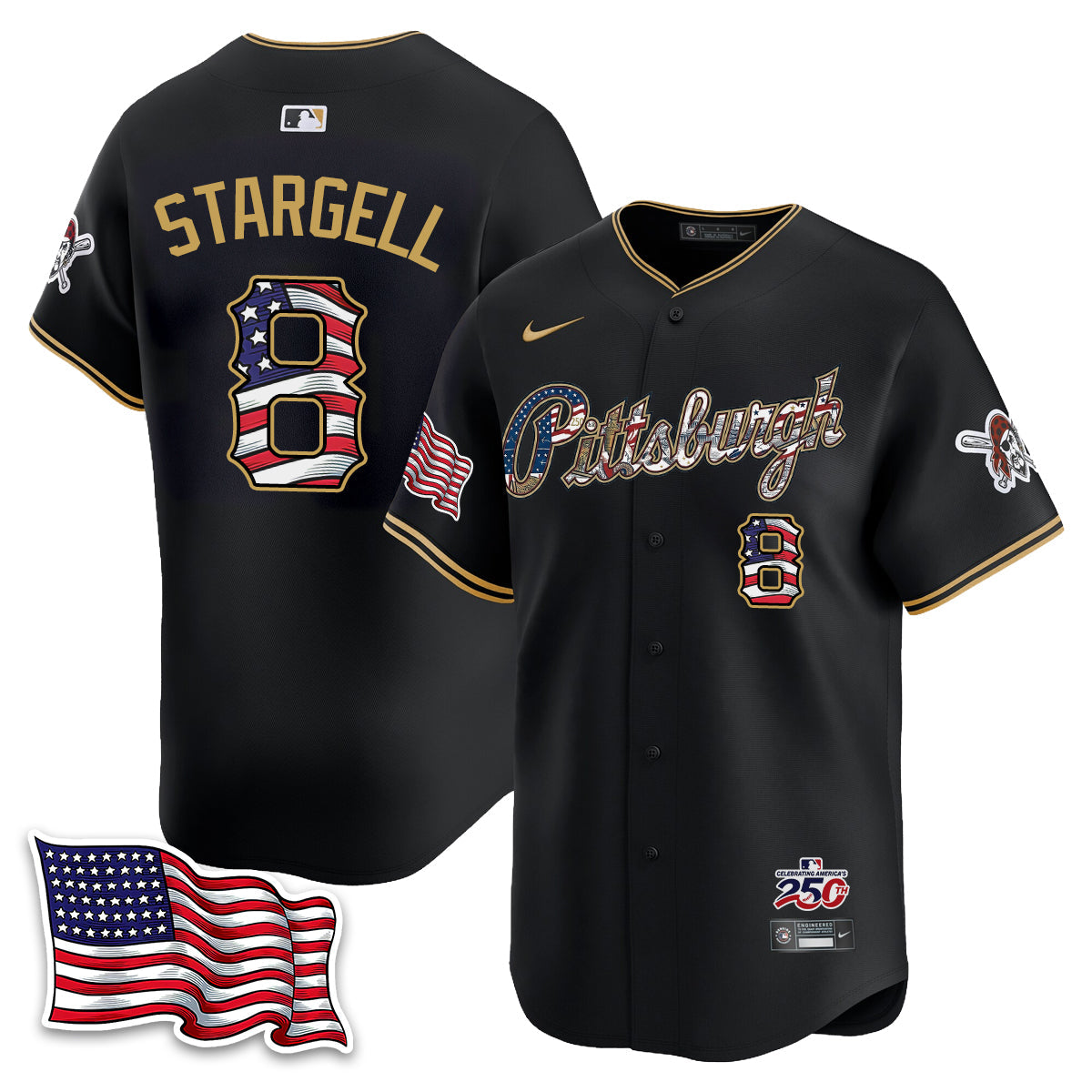 PIT 2026 Independence Day USA Vapor Limited Jersey - Stitched