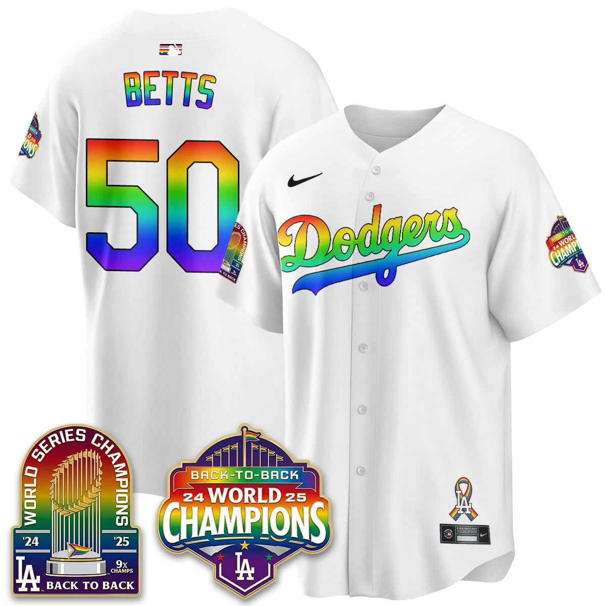 LAD Happy Pride Month Vapor Jersey - Stitched