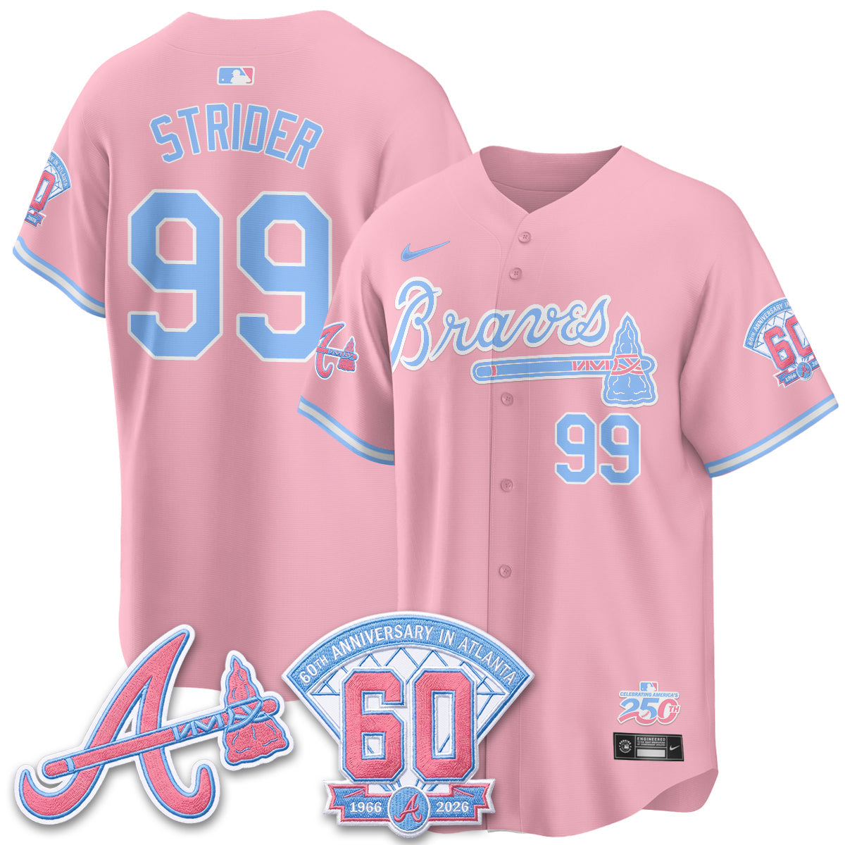 ATL x Bubblegum Vapor Jersey - Stitched