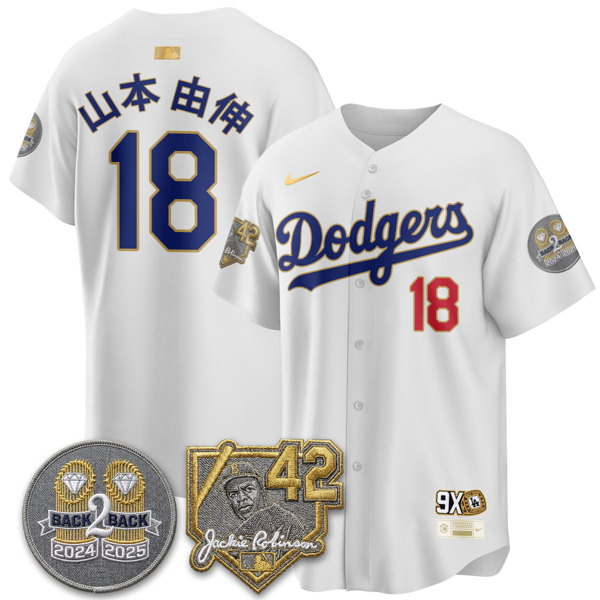 LAD -  2026 Jackie Robinson Day Vapor Limited Jersey - All Stitched