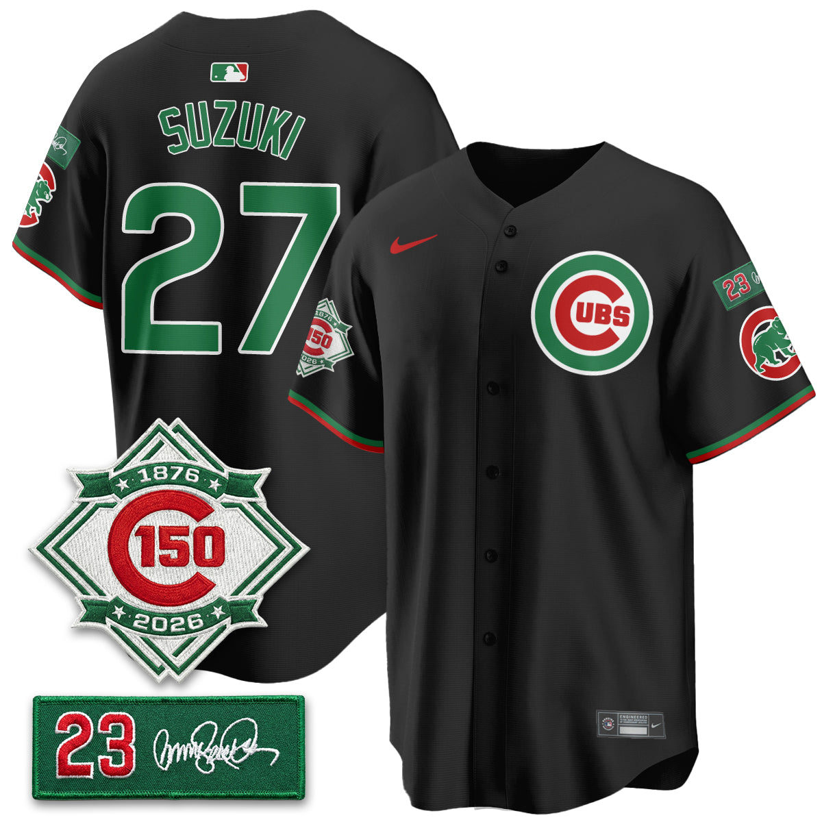 CHC Limited Mexico Jersey - 150th Anniversary + Ryne Sandberg Tribute Patch All Stitched