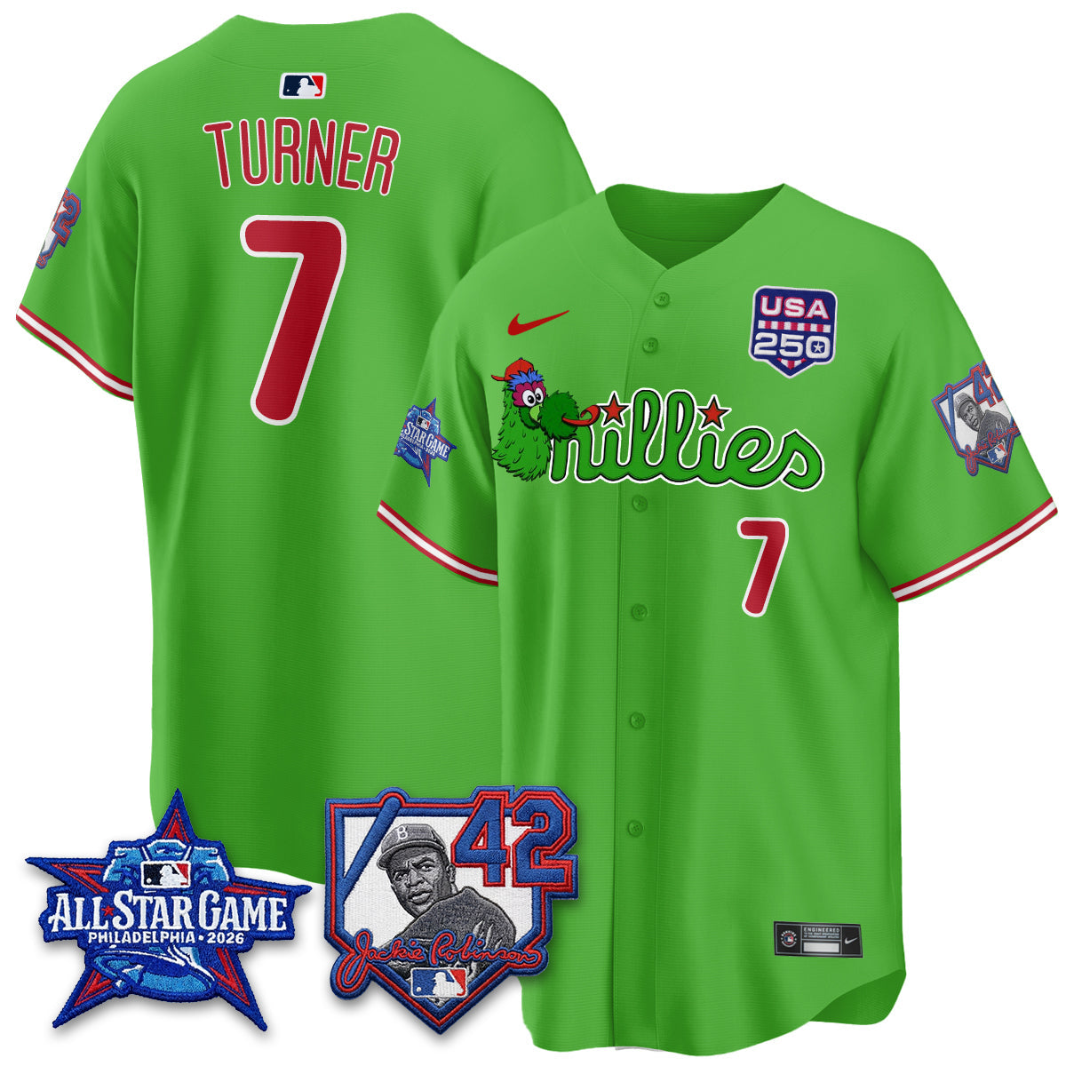 PHI Phanatic 2026 New Era & 250th USA Vapor Limited Jersey - All Star Game - All Stitched