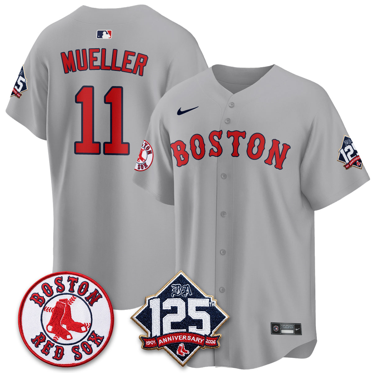 BOS 125th Anniversary Patch Vapor Jersey - Stitched