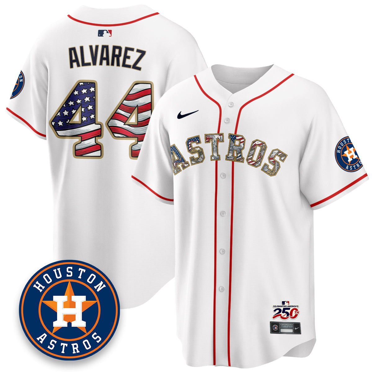 HOU 2026 Independence Day USA Vapor Limited Jersey - Stitched