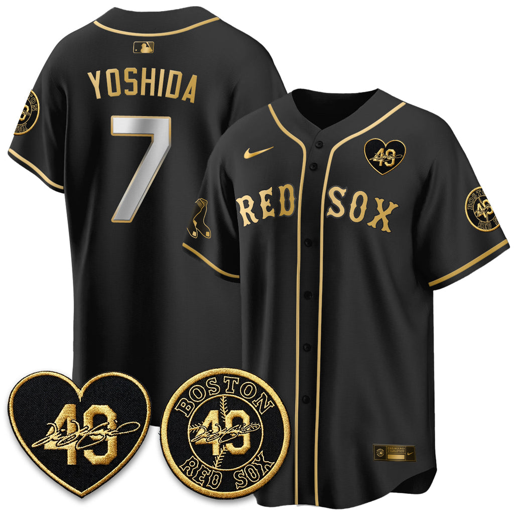BOS Tim Wakefield Memorial Patch Vaper Premier Limited Jersey - Stitched