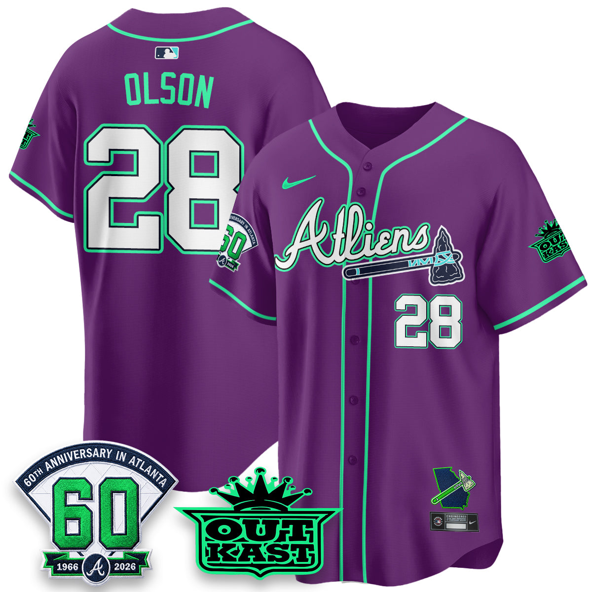 ATL x Atliens Cool Base Galaxy Version Jersey - Stitched (28)