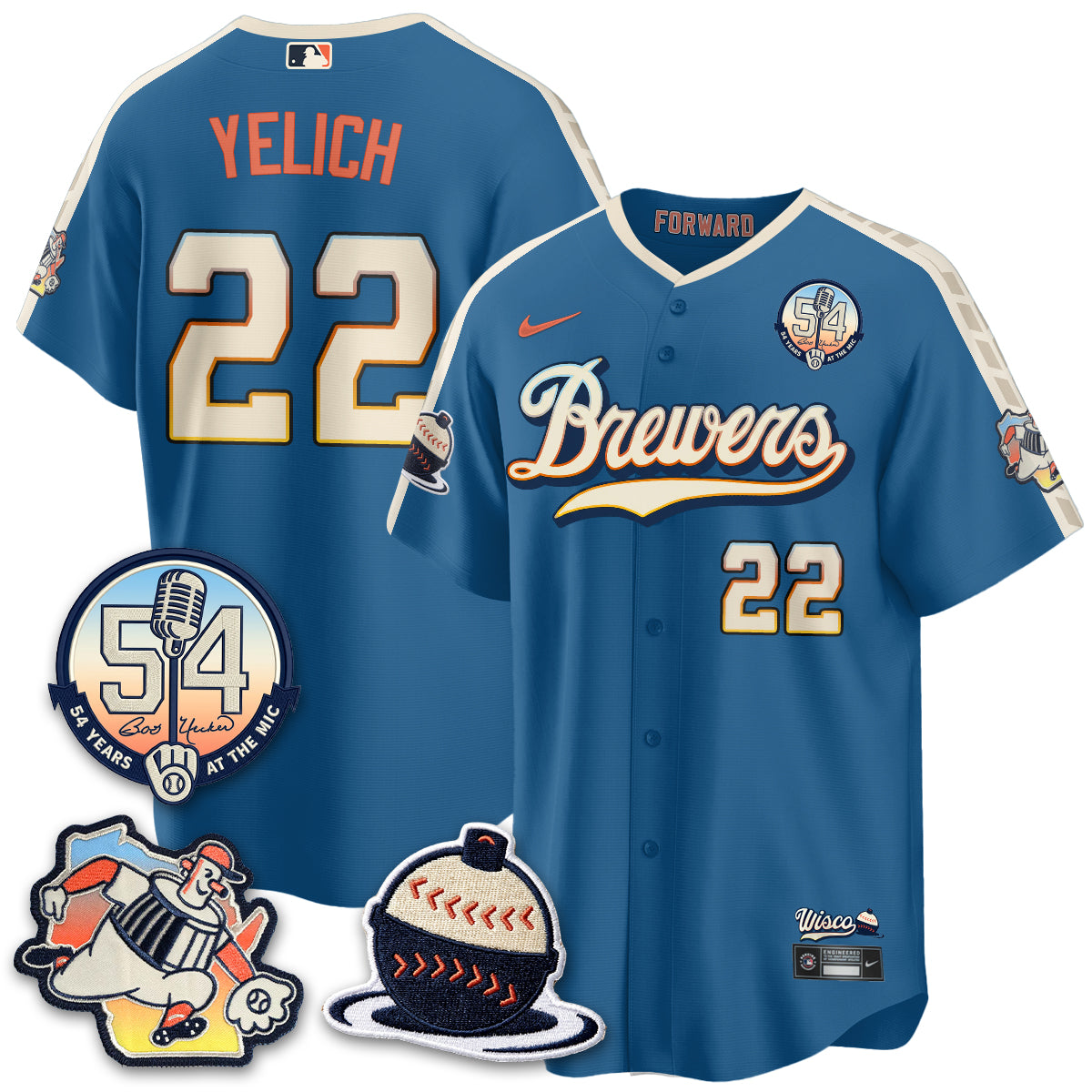 MIL 2026 City Connect Bob Uecker Vapor Limited Jersey - Stitched V1