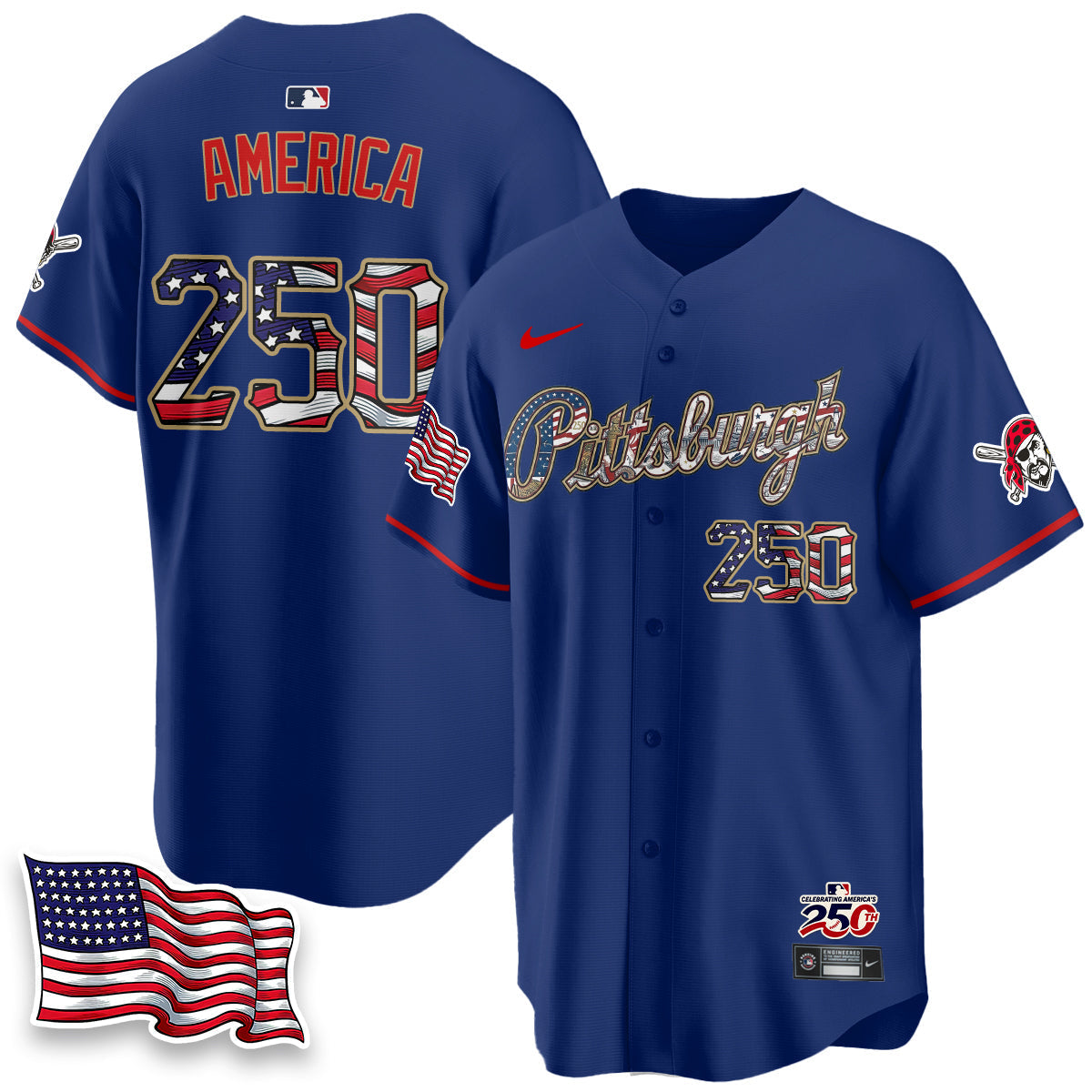 PIT 2026 Independence Day USA Vapor Limited Jersey - Stitched