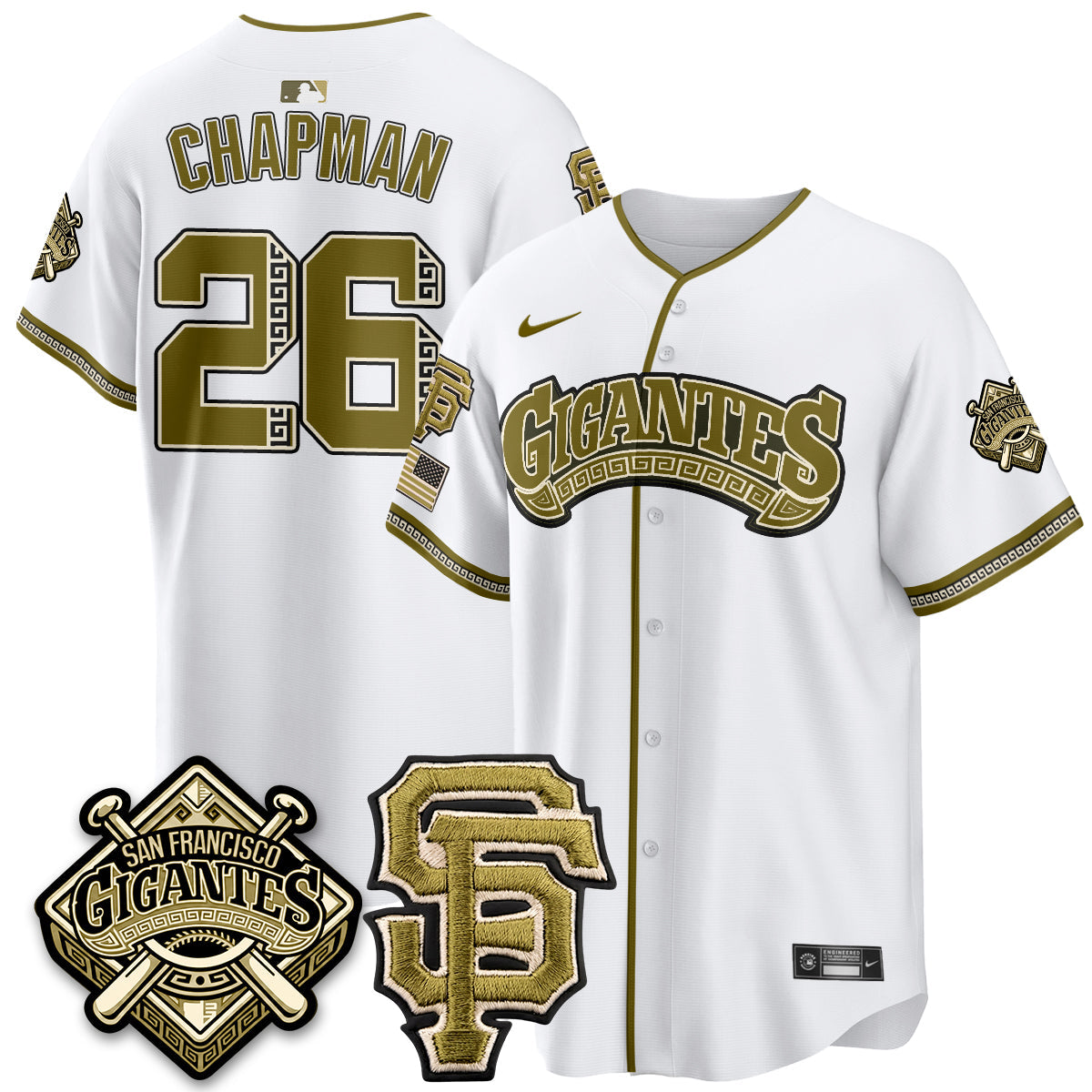 SF New Era Olive 2026 Armed Forces Day Jersey - Stitched