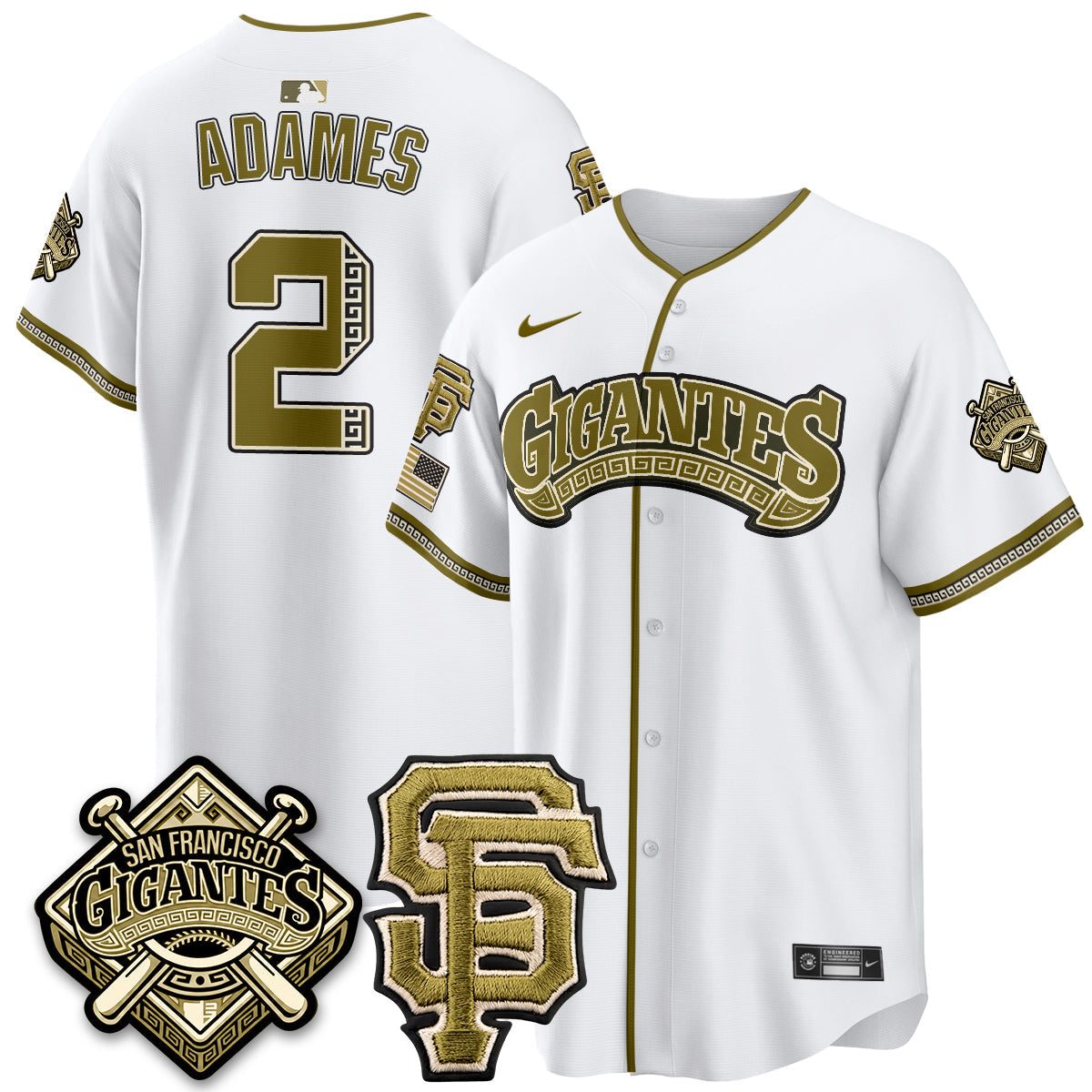 SF New Era Olive 2026 Armed Forces Day Jersey - Stitched
