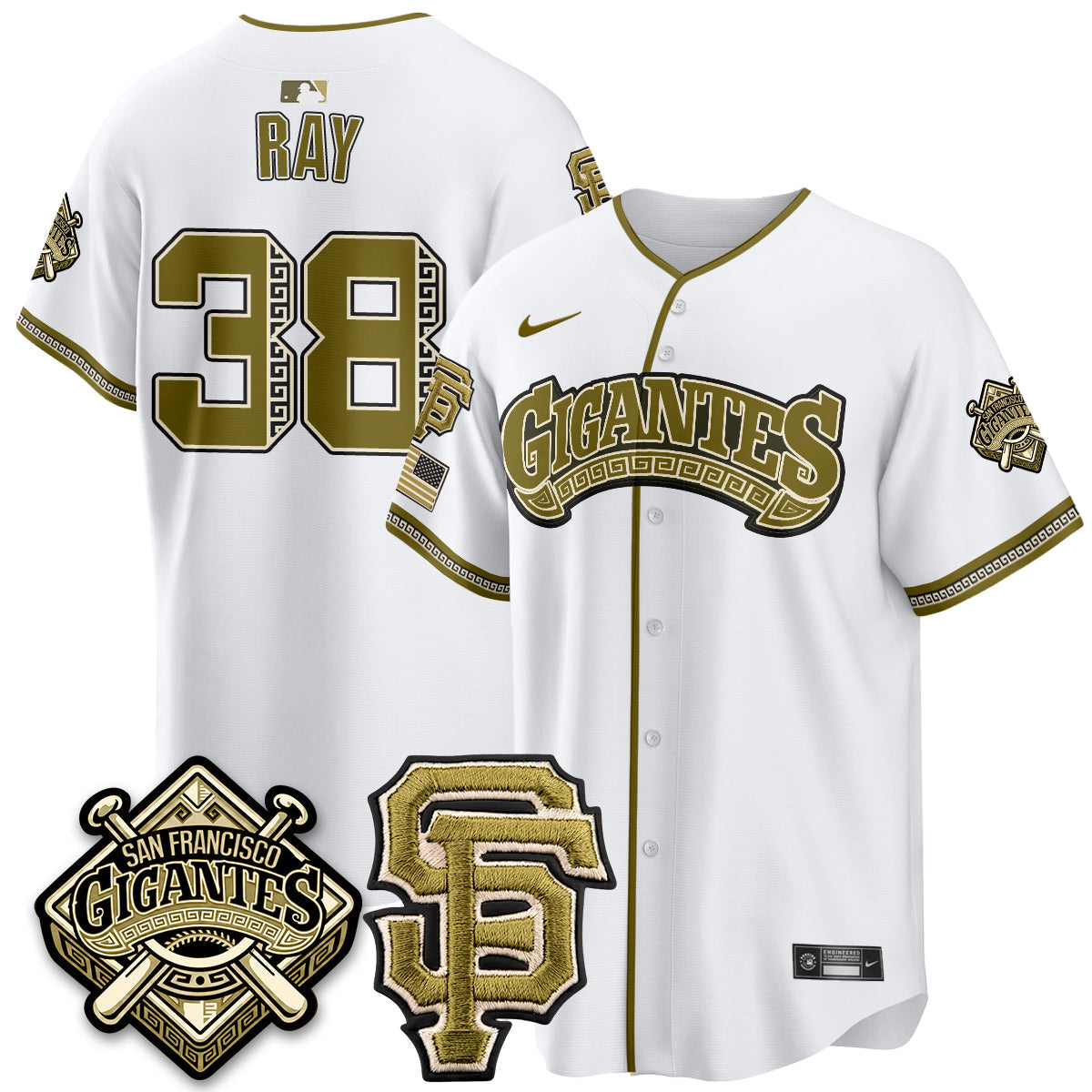 SF New Era Olive 2026 Armed Forces Day Jersey - Stitched