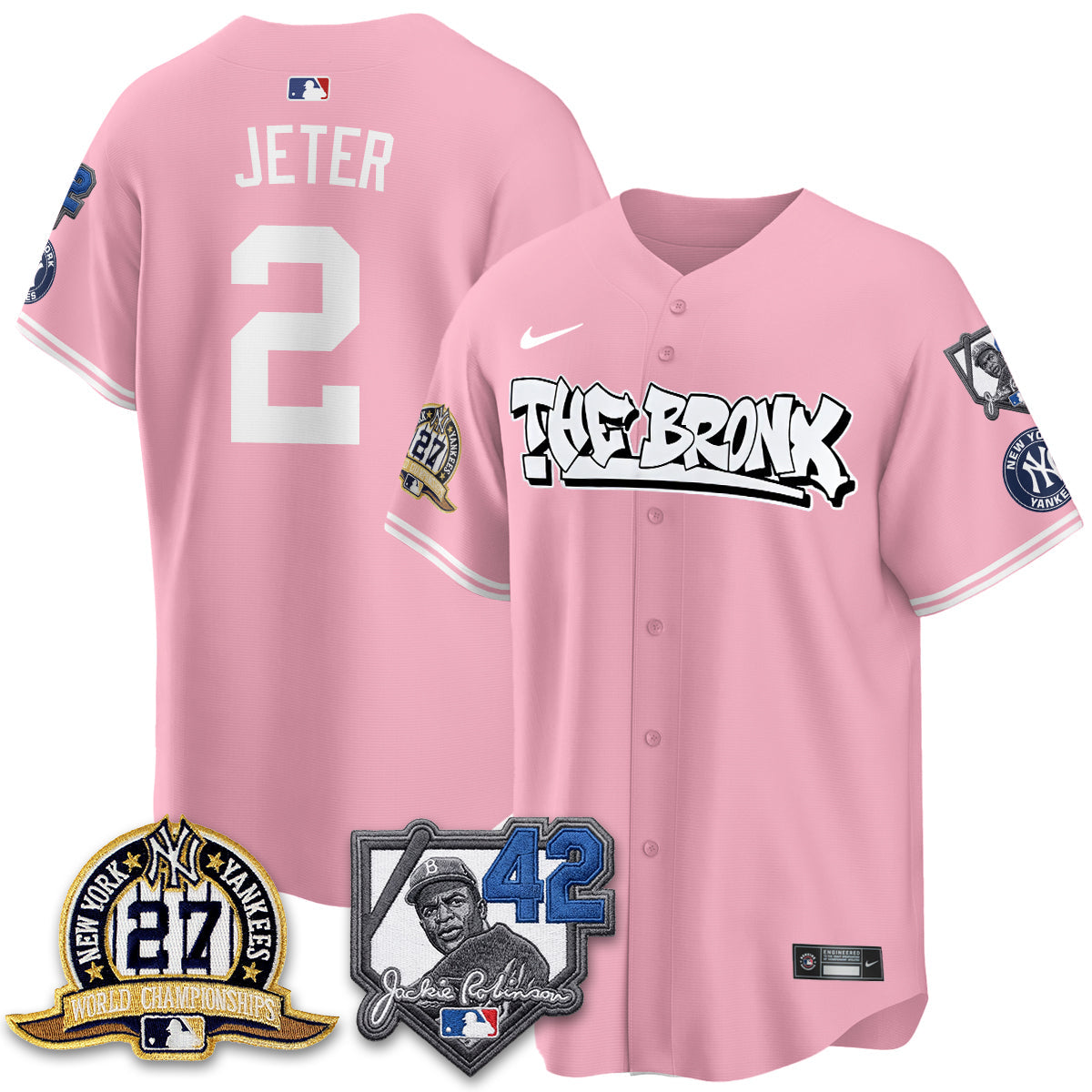 NYY The Bronx 2026 Jackie Robinson Day Vapor Limited Jersey - All Stitched