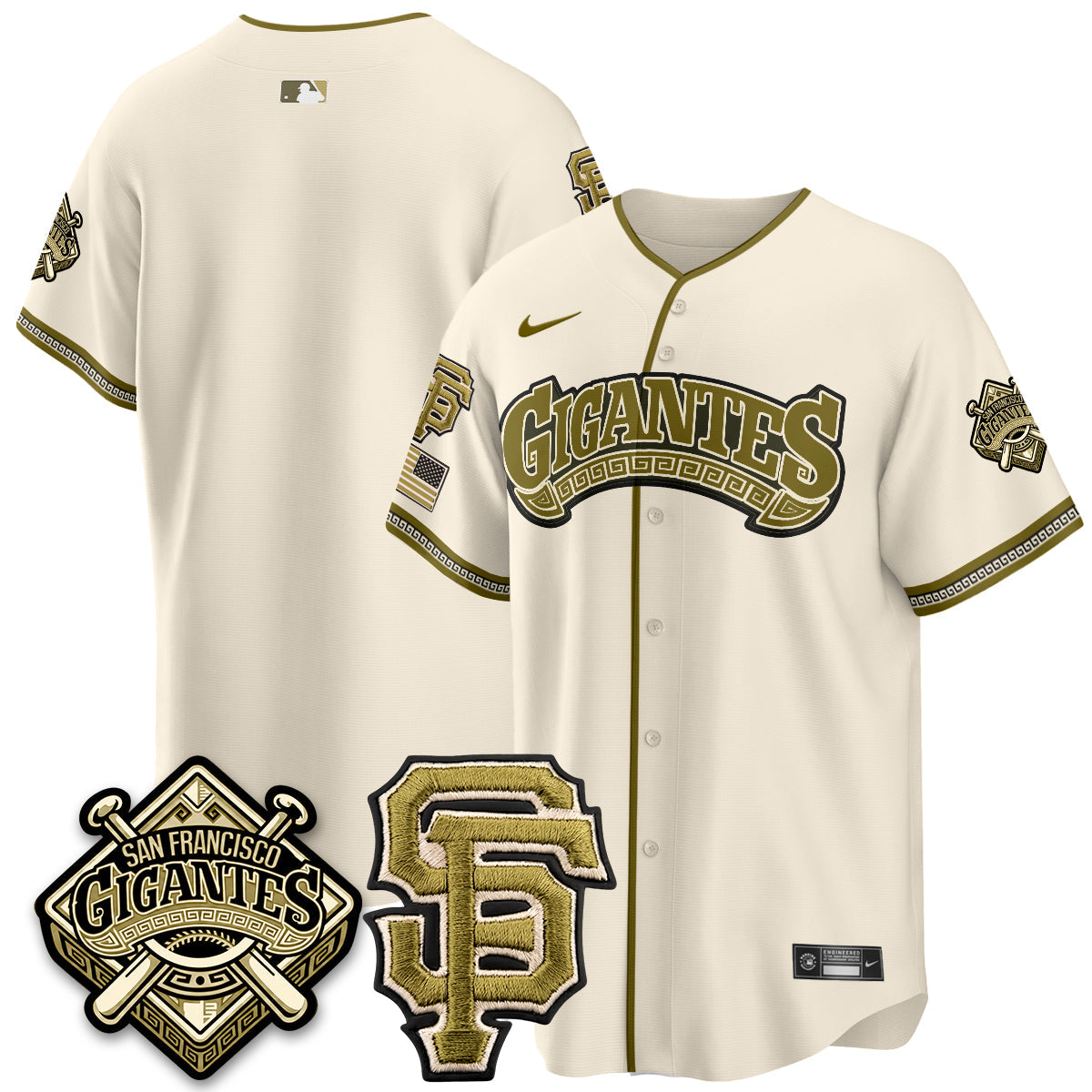 SF New Era Olive 2026 Armed Forces Day Jersey - Stitched