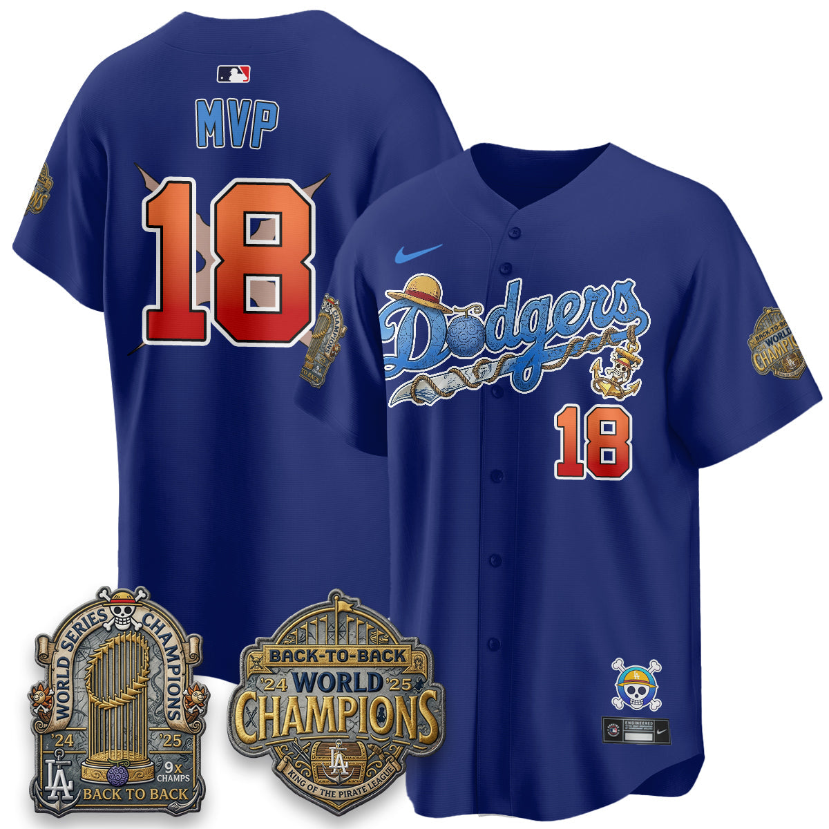 LAD x OP Japanese Cartoon Vapor Limited Jersey - Stitched