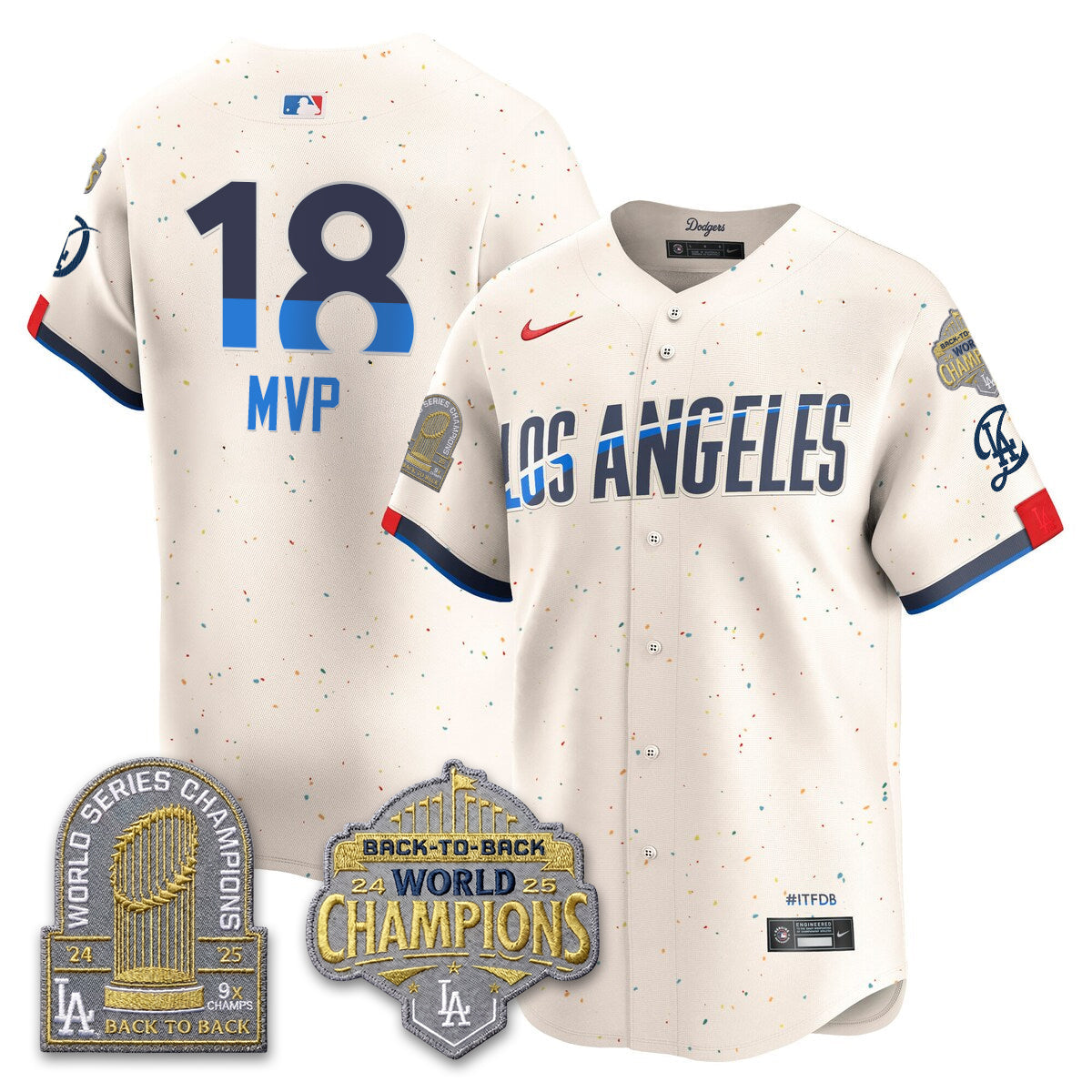 LAD Gold Collection Vapor Limited Jersey - 9x & B2B Champs - All Stitched