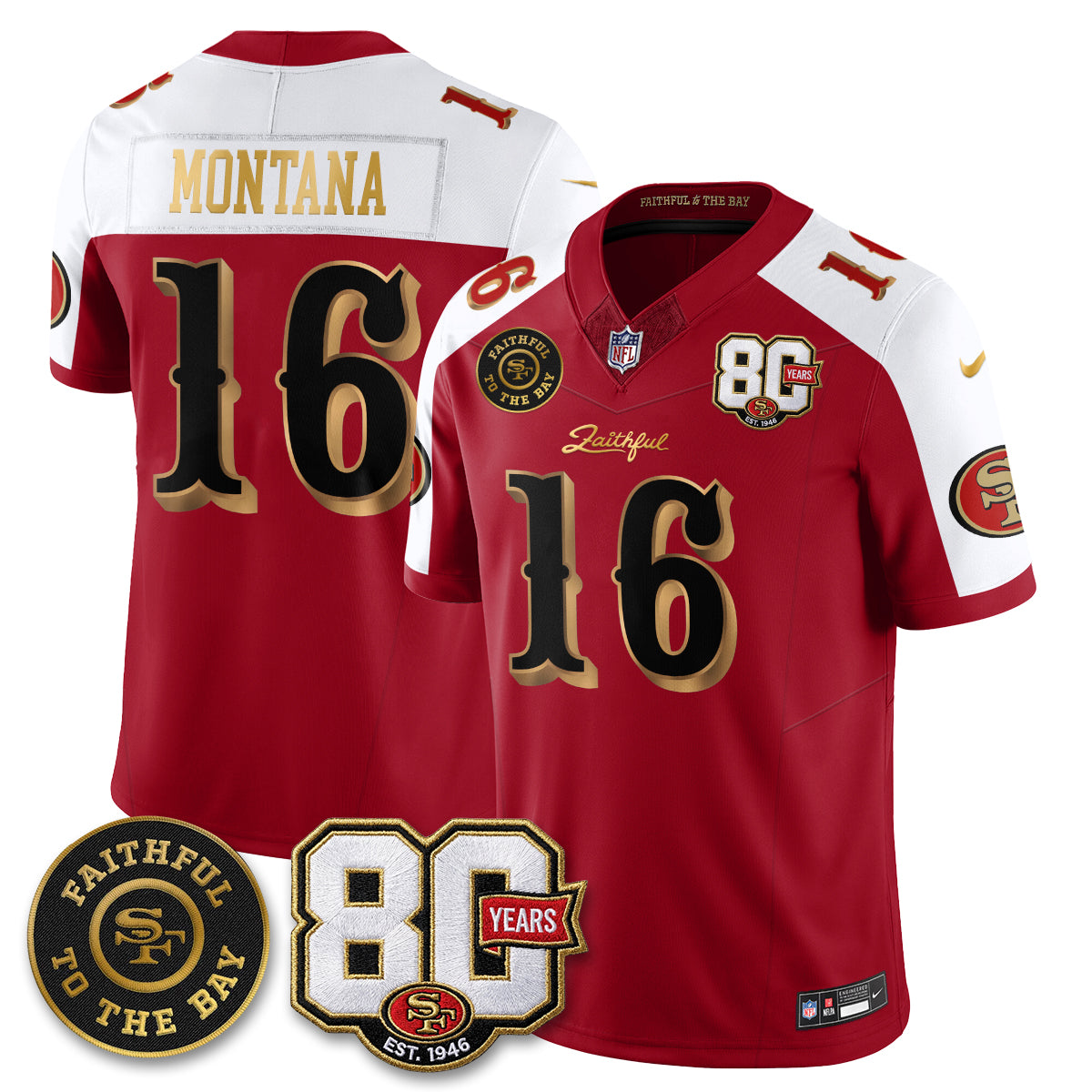 SF “Rivalries” Vapor Limited Jersey - Faithful To The Bay Patch - All Stitched