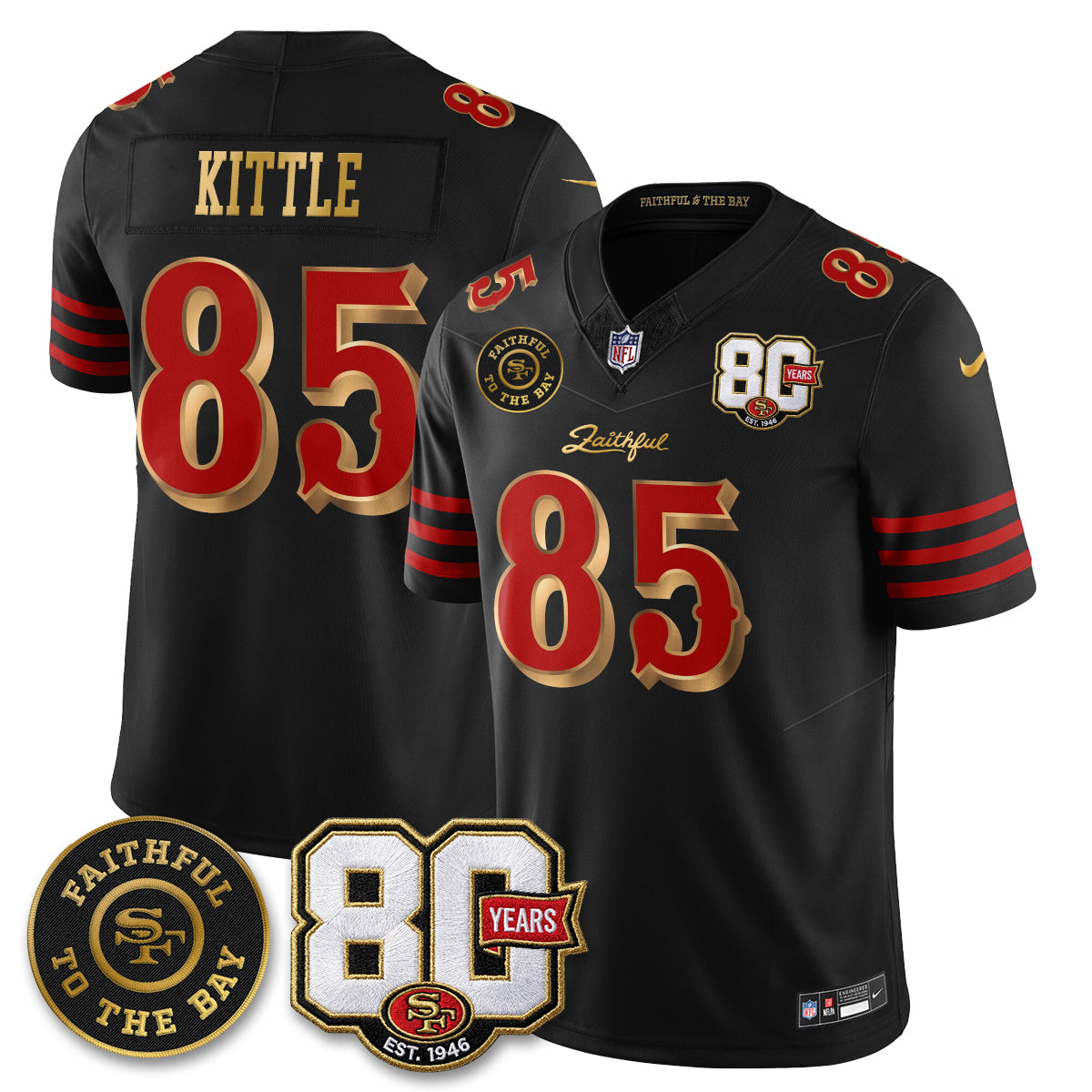 SF “Rivalries” Vapor Limited Jersey - Faithful To The Bay Patch - All Stitched