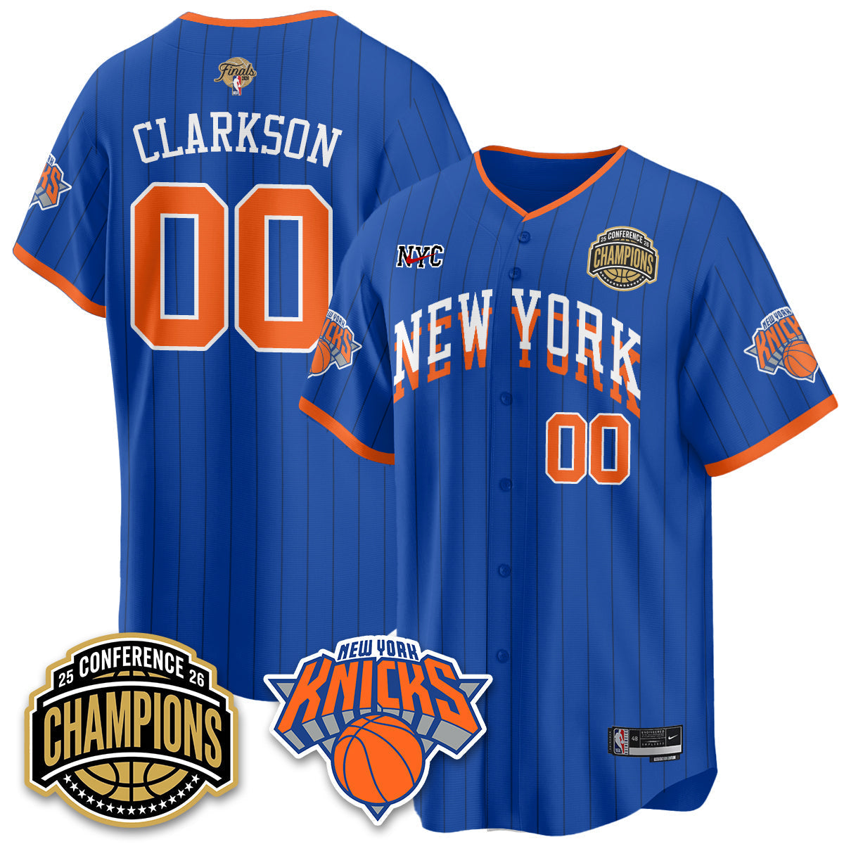 NYK 2026 NBA Finals Vapor City Edition Jersey V2- Stitched