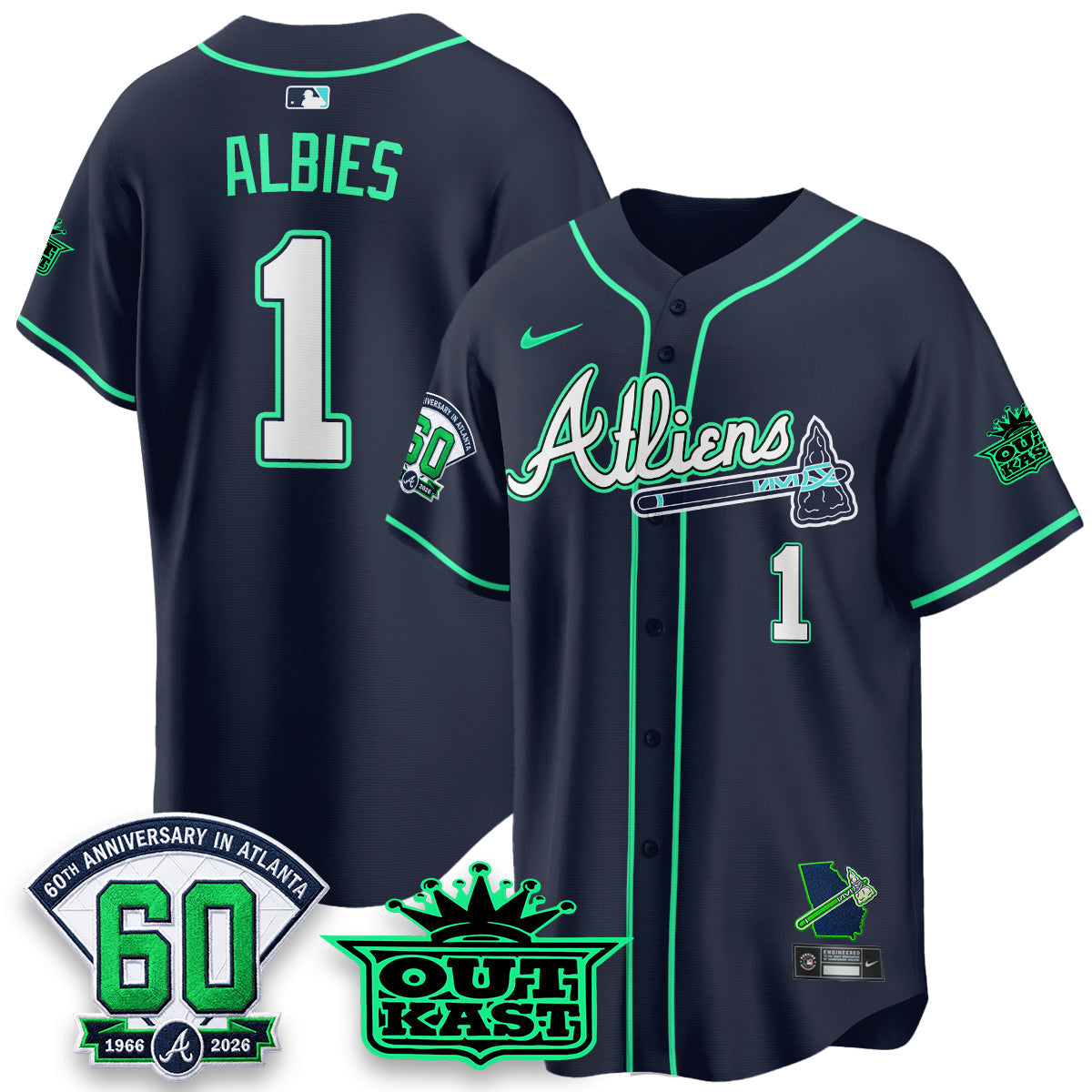 ATL x Atliens Cool Base Galaxy Version Jersey - Stitched (28)