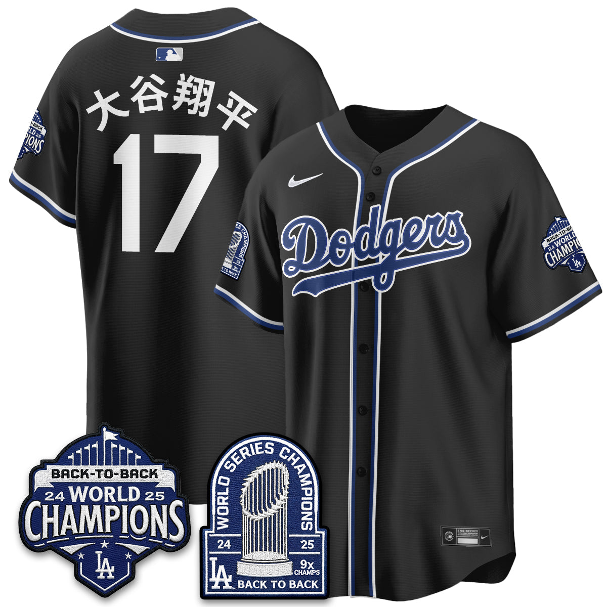 LAD 2026 Black Out Style Vapor Limited Jersey - B2B Champs - All Stitched