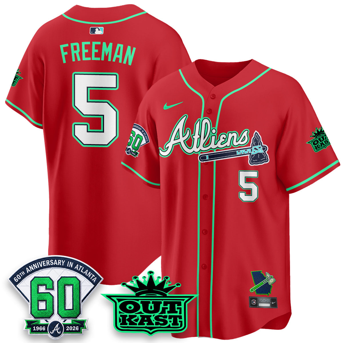 ATL x Atliens Cool Base Galaxy Version Jersey - Stitched
