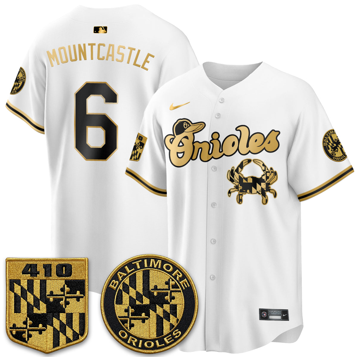BAL Maryland Flag Vapor Limited Jersey - Stitched