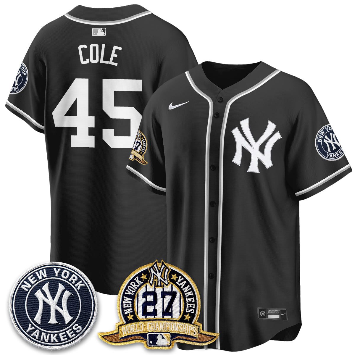 NYY 2026 Black Out Style Vapor Limited Jersey - All Stitched