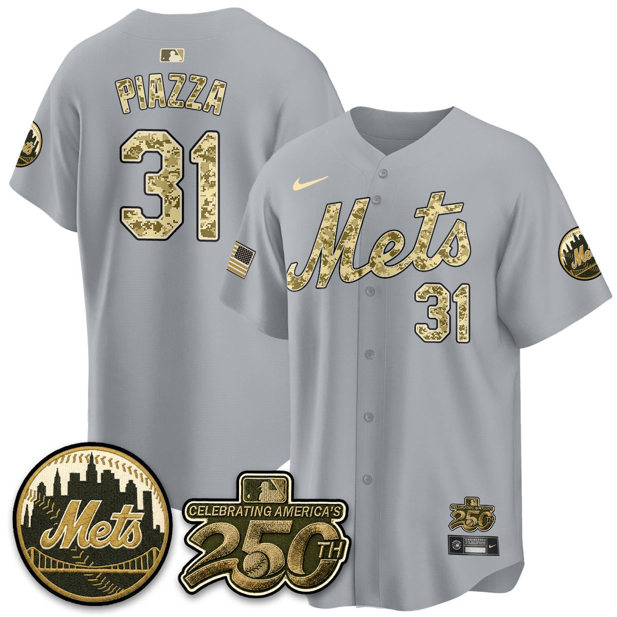 NYM Armed Forces Day Vapor Premier Limited Jersey - All Stitched V2