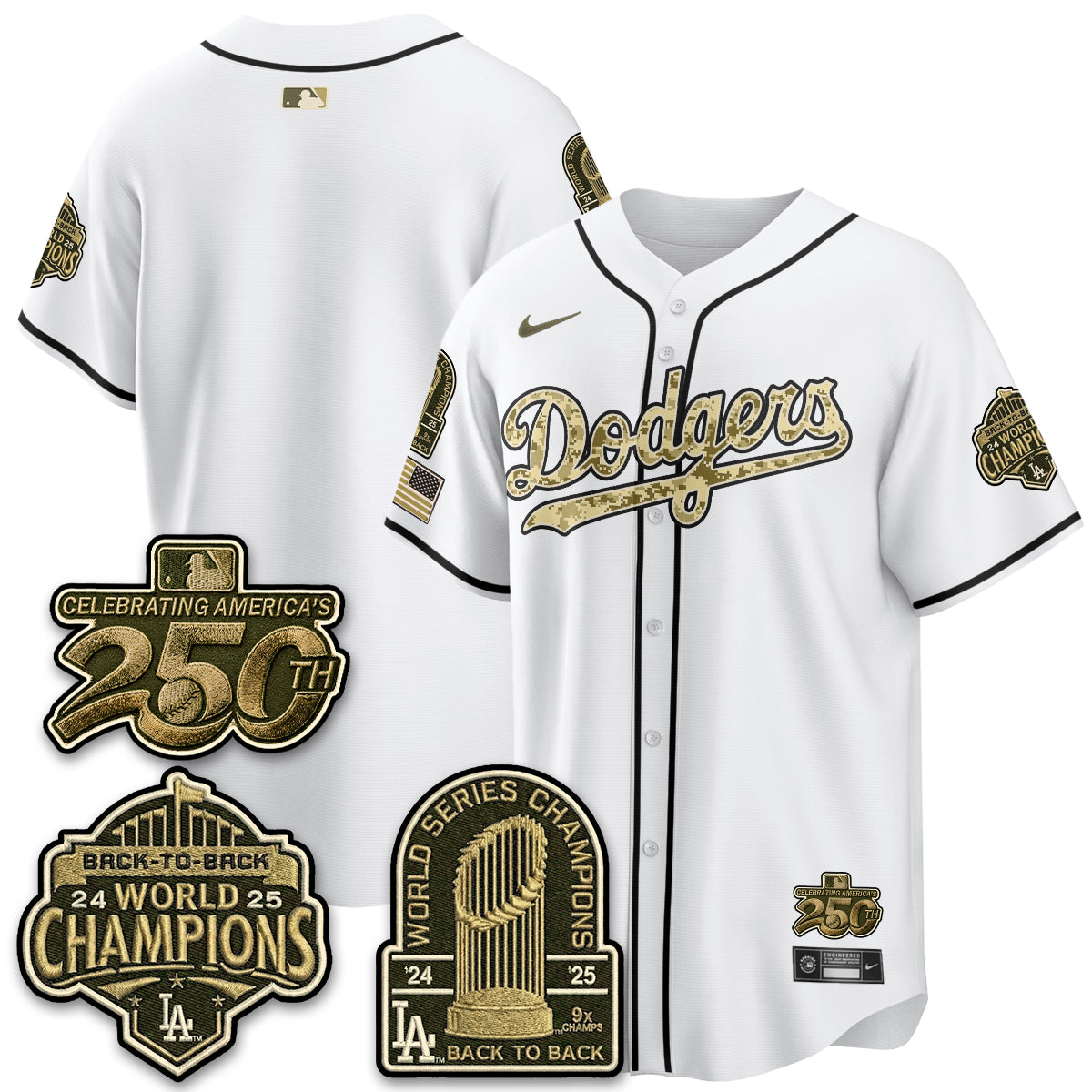 LAD Military Appreciation Game Day Jersey V2 - Stitched