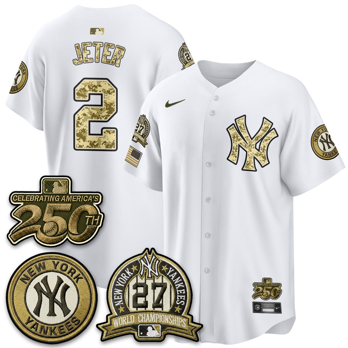 NYY Salute to Service 2026 Vapor Limited Jersey - Stitched