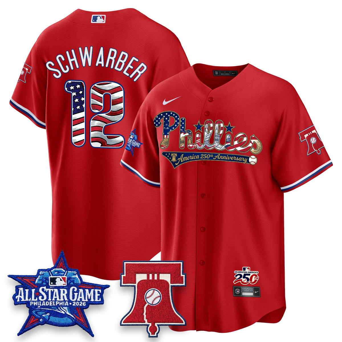 PHI 2026 Independence Day USA Vapor Limited Jersey - Stitched