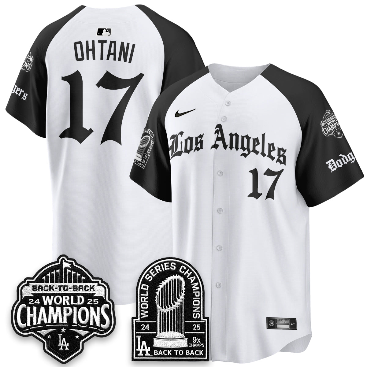 LAD WS Champions Back 2 Back Patch Vapor Premier Limited Gothic Edition Jersey - All Stitched