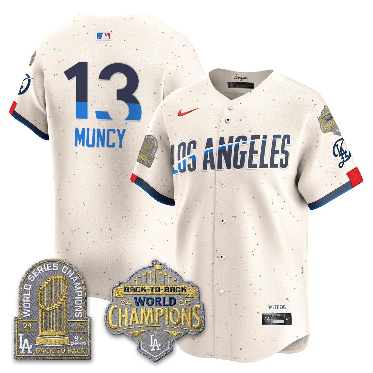 LAD Gold Collection Vapor Limited Jersey - 9x & B2B Champs - All Stitched